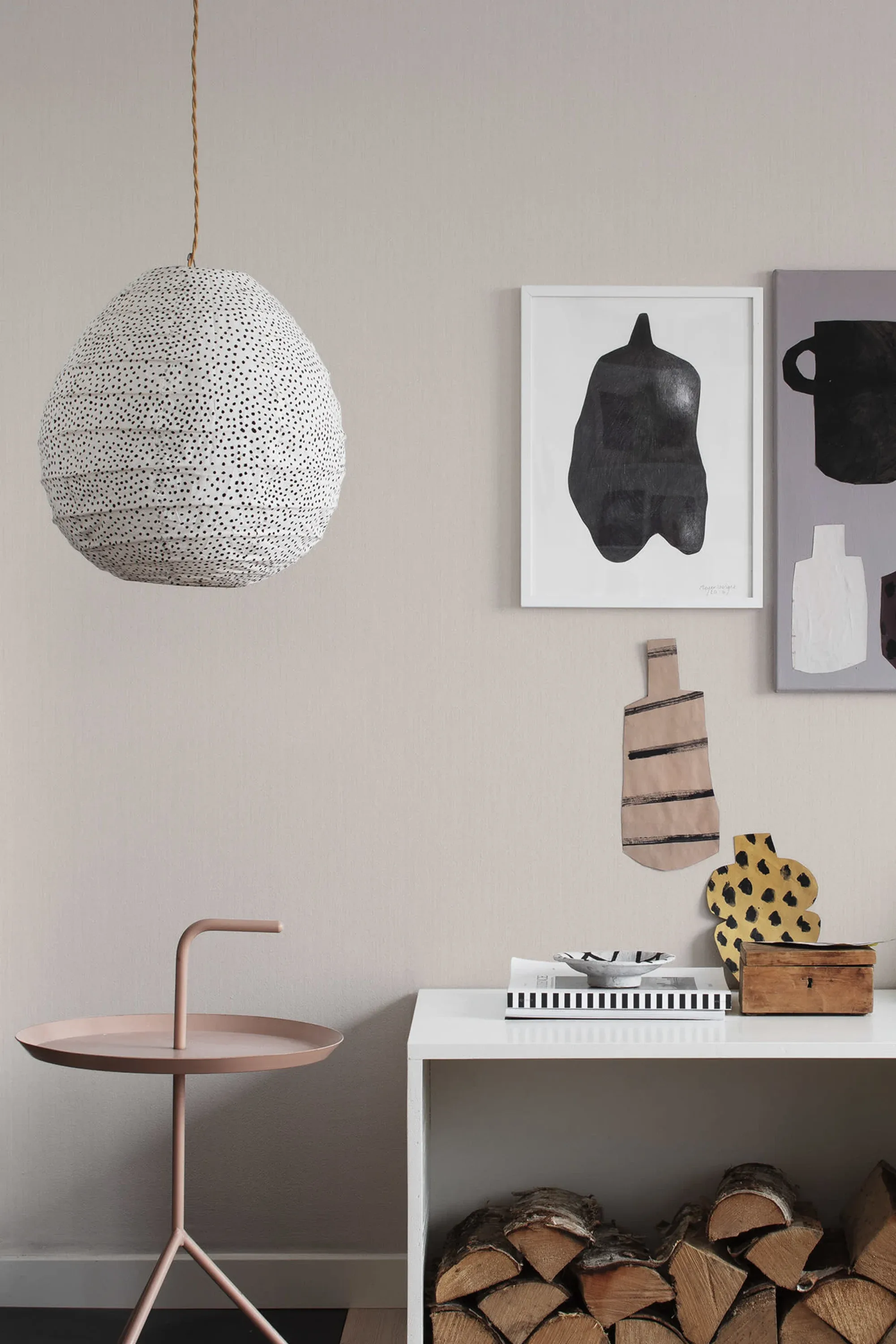 Sandberg Linne in Blush wallpaper (S10283)
