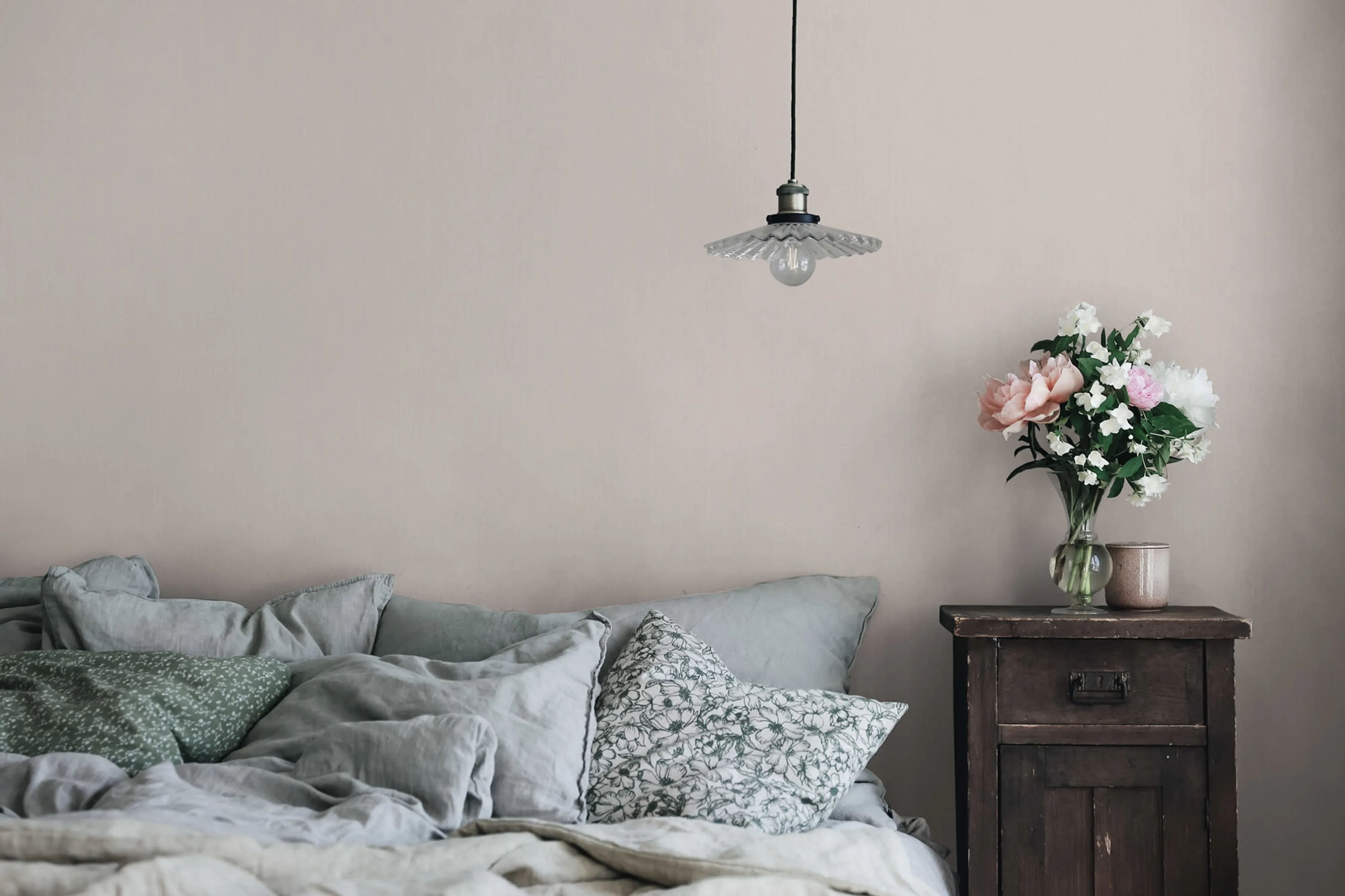 Sandberg Linne in Blush wallpaper (S10283)