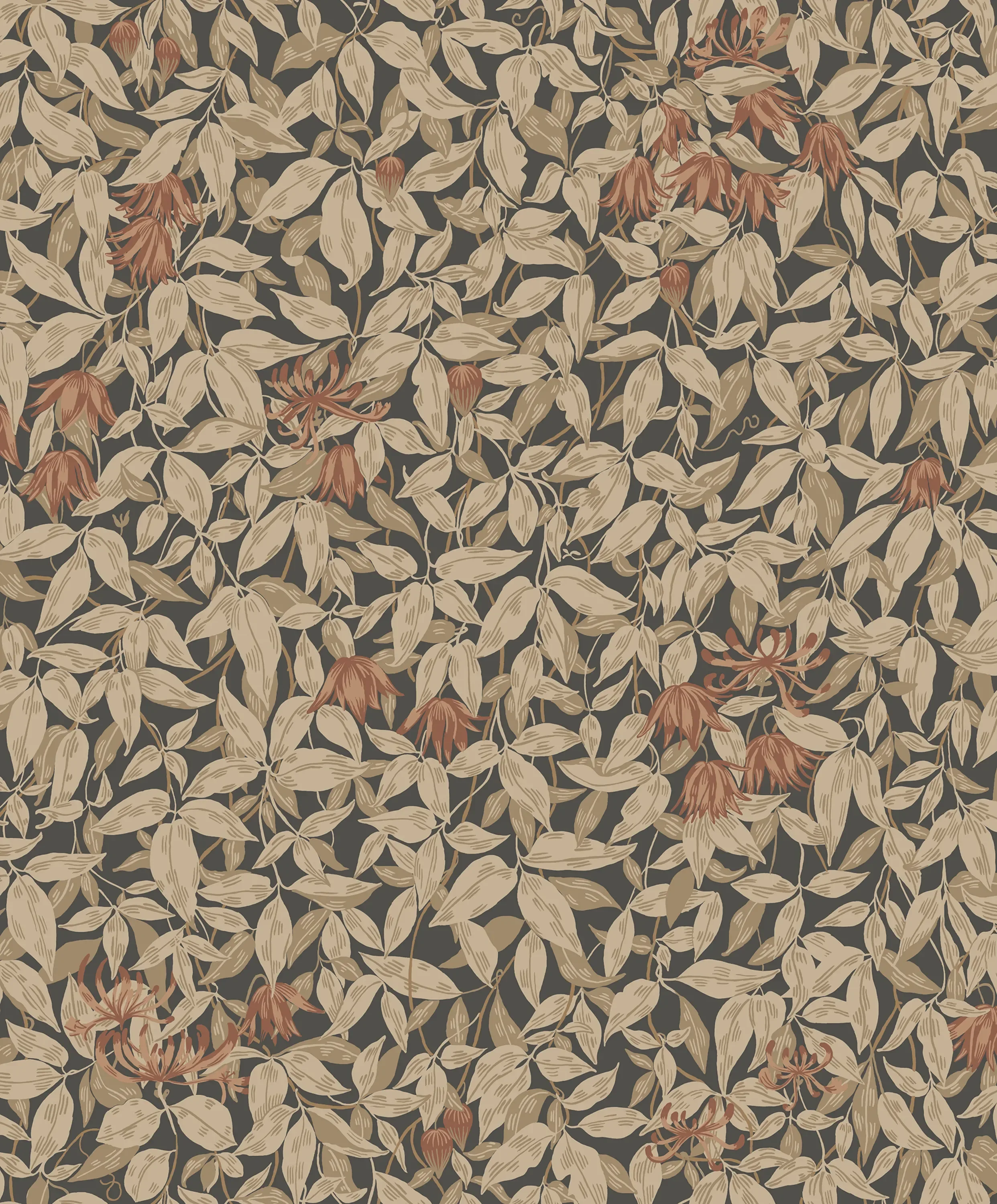 Sandberg Linnea in Charcoal wallpaper (S10559)
