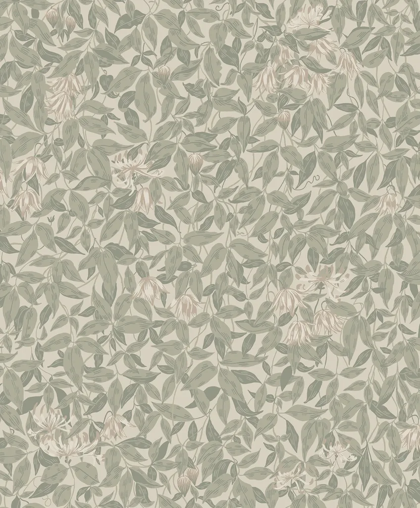 Sandberg Linnea in Garden Green wallpaper (838-38)