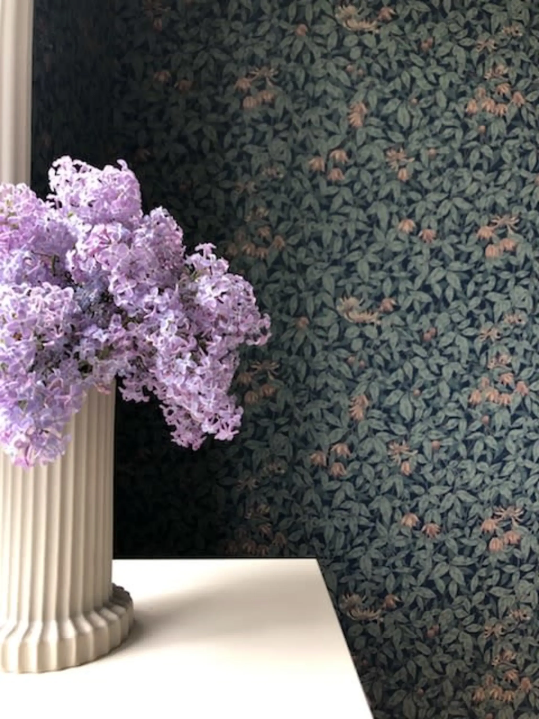 Sandberg Linnea in Midnight Blue wallpaper (838-76)