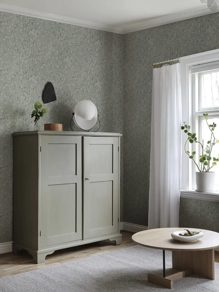 Sandberg Lise in Forest Green wallpaper (S10345)