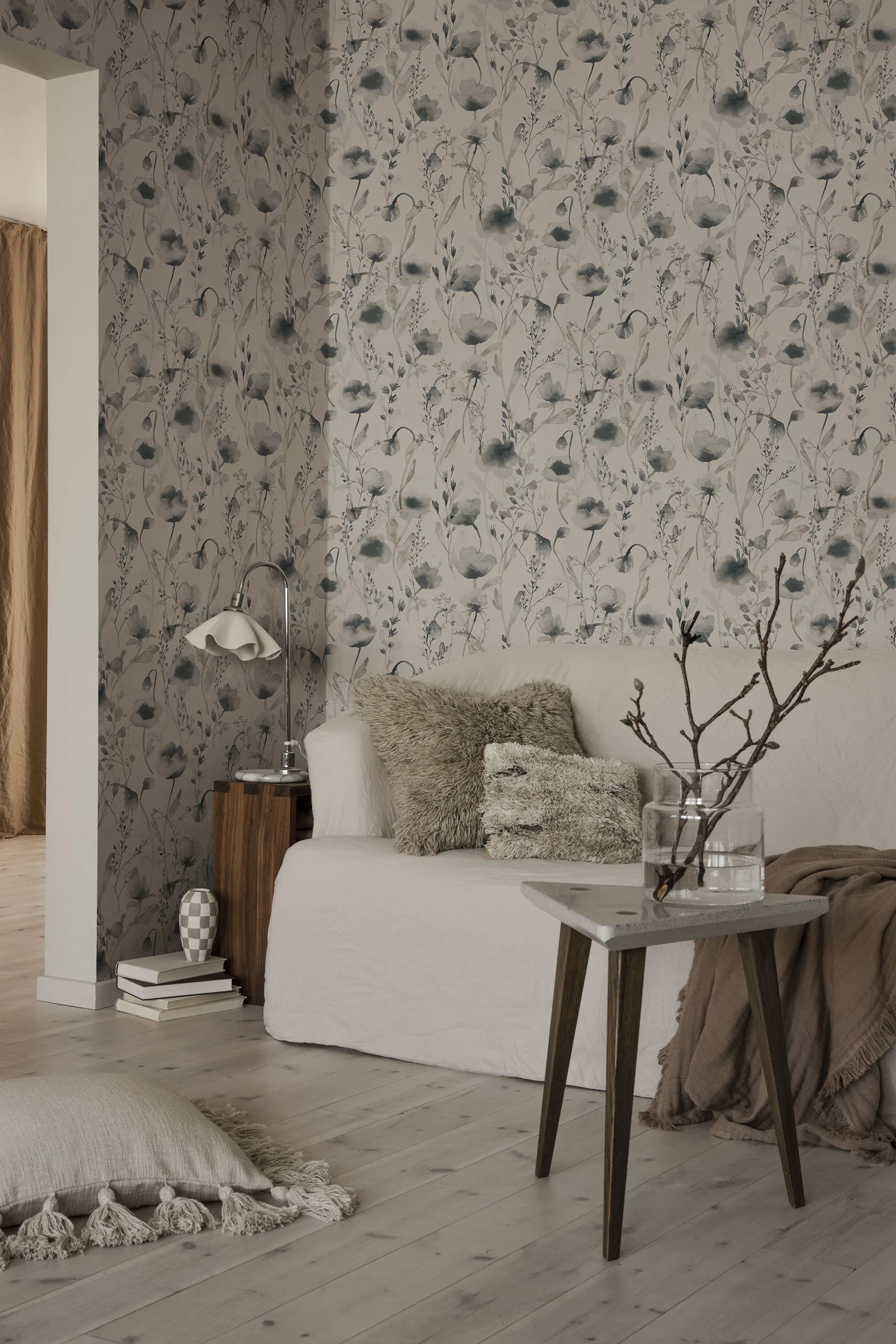 Sandberg Lo in Indigo Blue wallpaper (S10101)