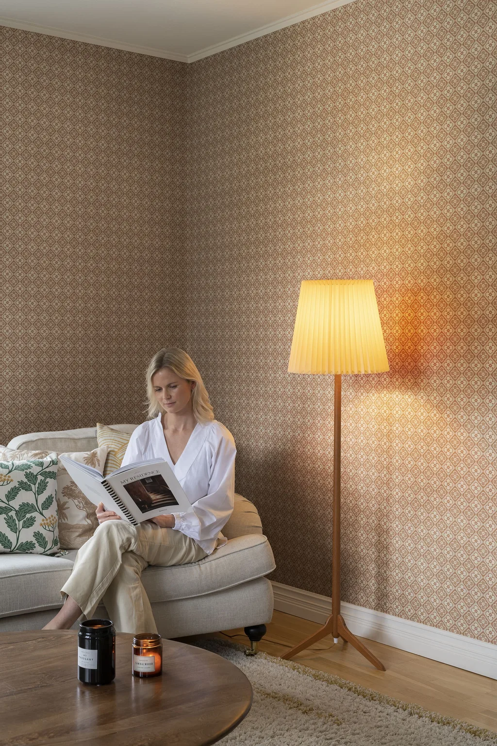 Sandberg Lyckan in Copper wallpaper (S10151)