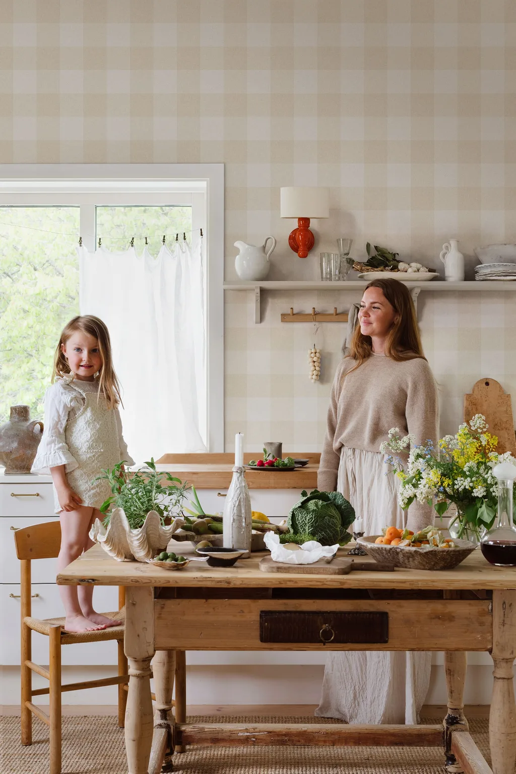 Sandberg Lykke in Oat wallpaper (S10214)