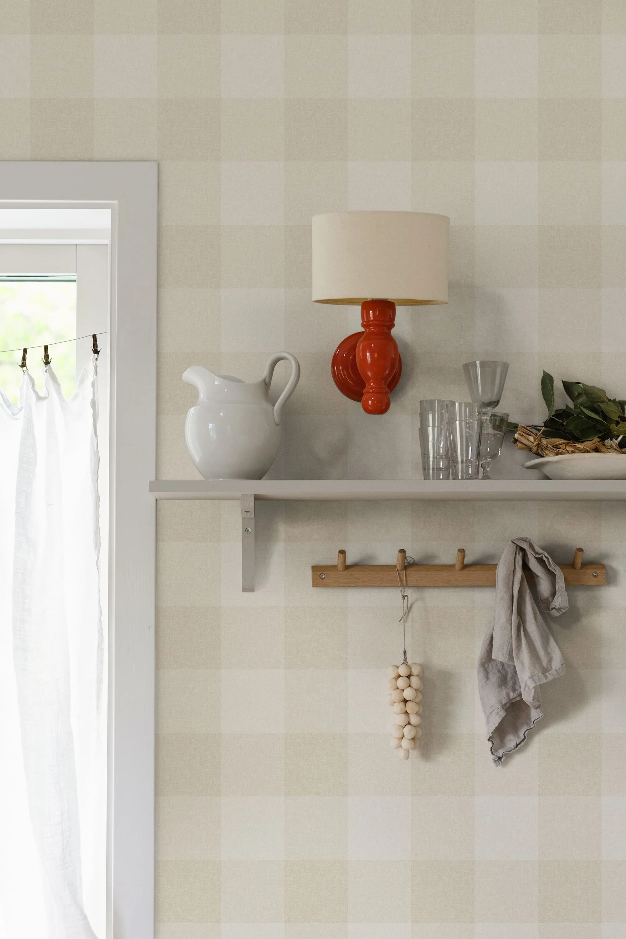 Sandberg Lykke in Oat wallpaper (S10214)
