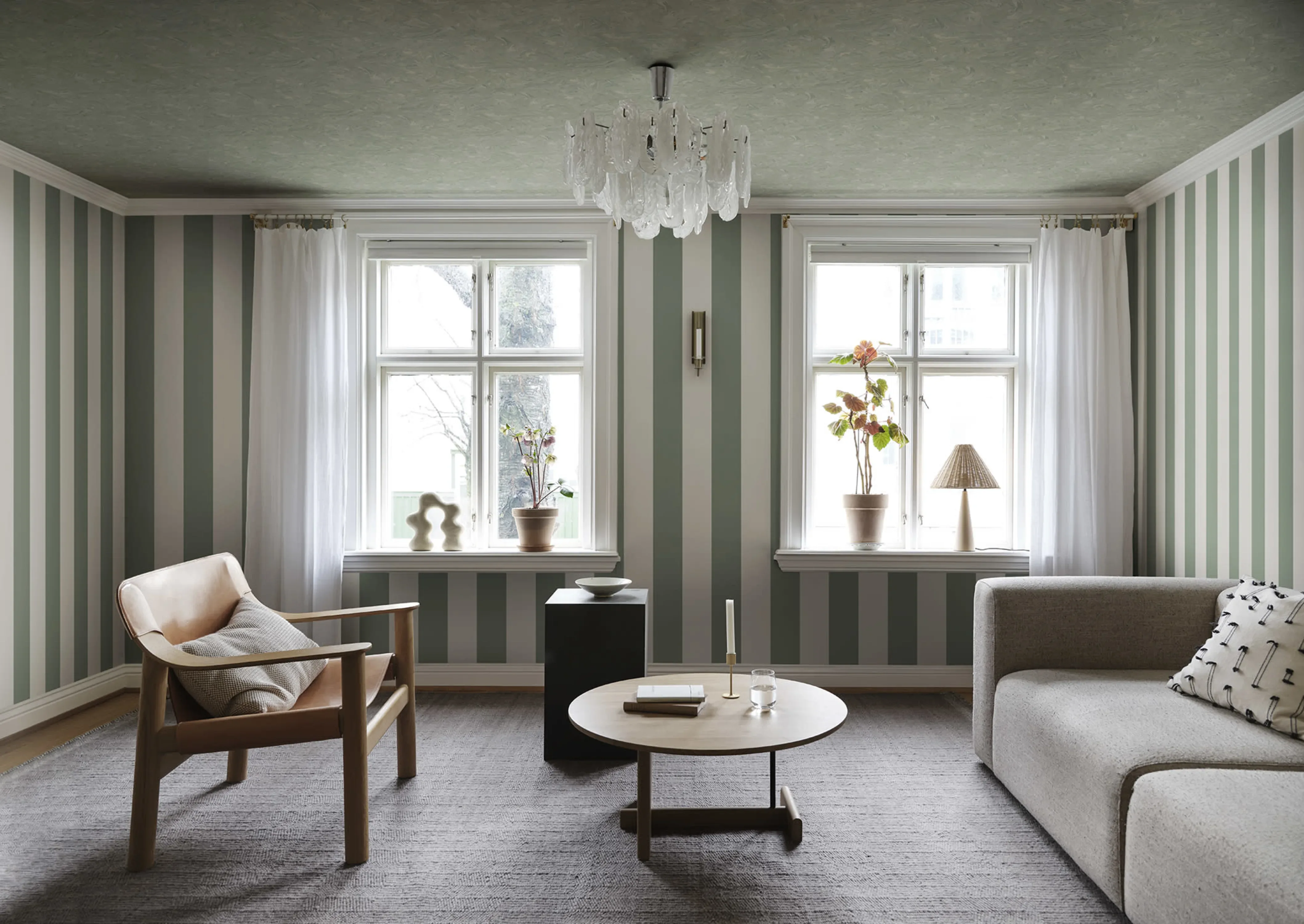 Sandberg Magnus in Forest Green wallpaper (S10341)