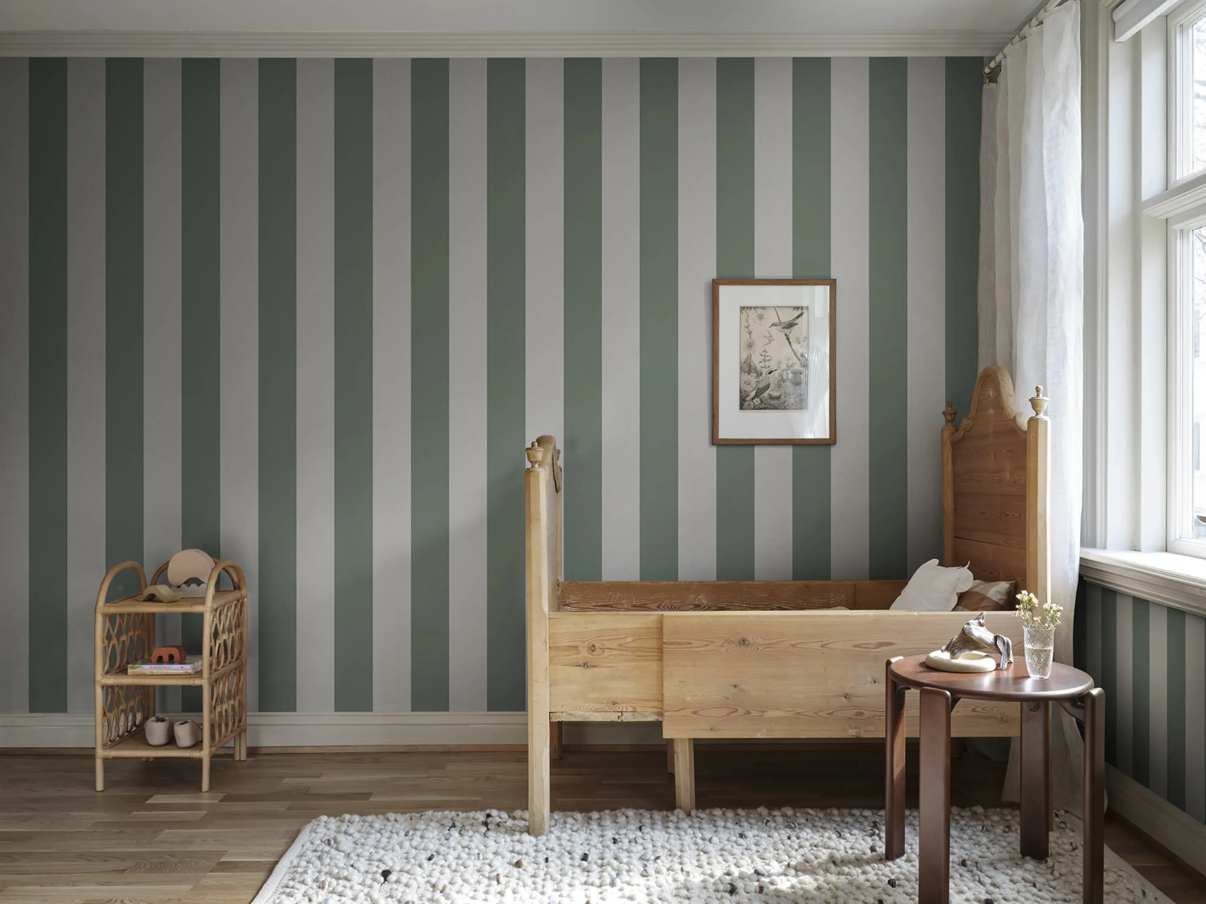 Sandberg Magnus in Forest Green wallpaper (S10341)