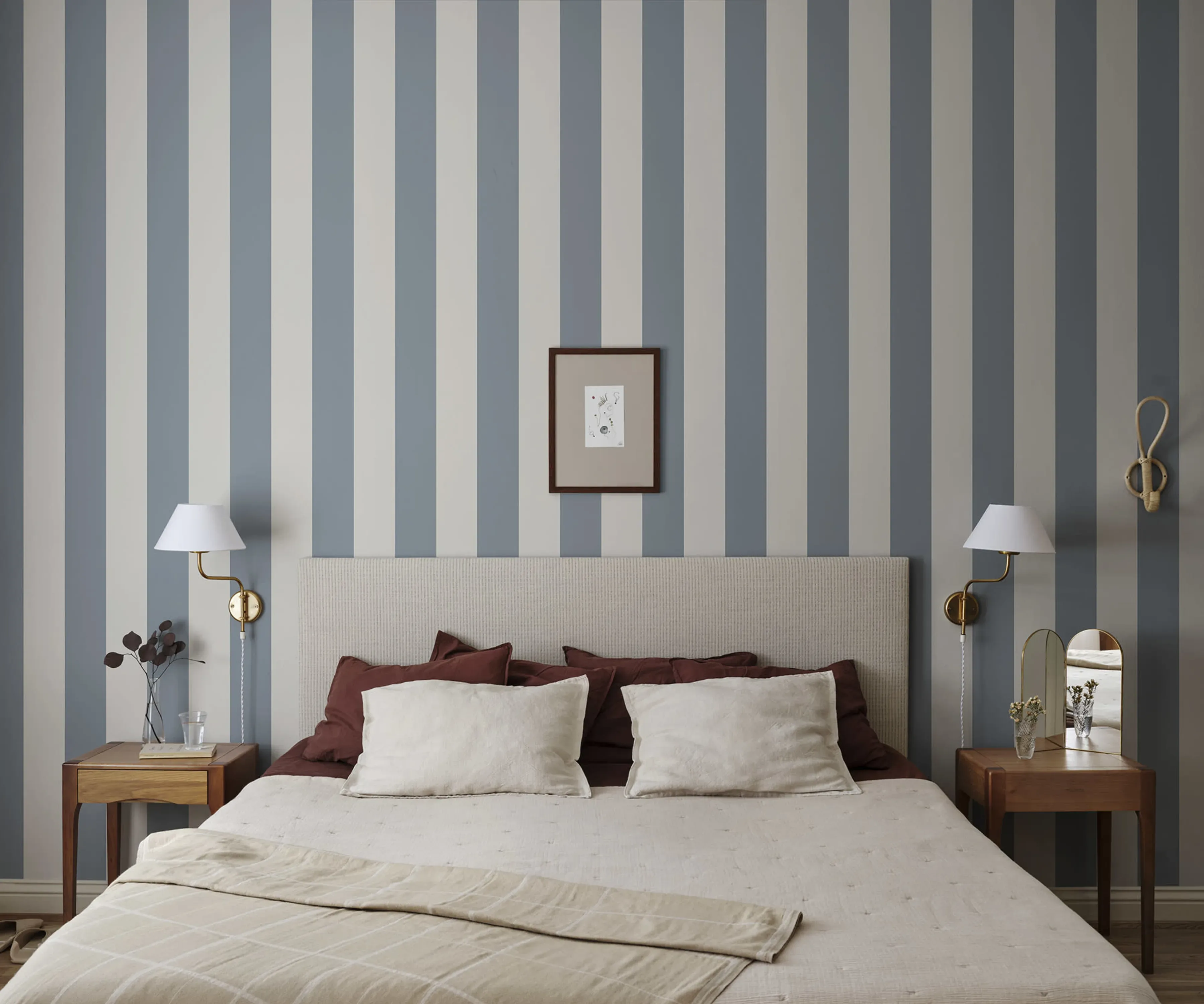 Sandberg Magnus in Indigo Blue wallpaper (S10105)