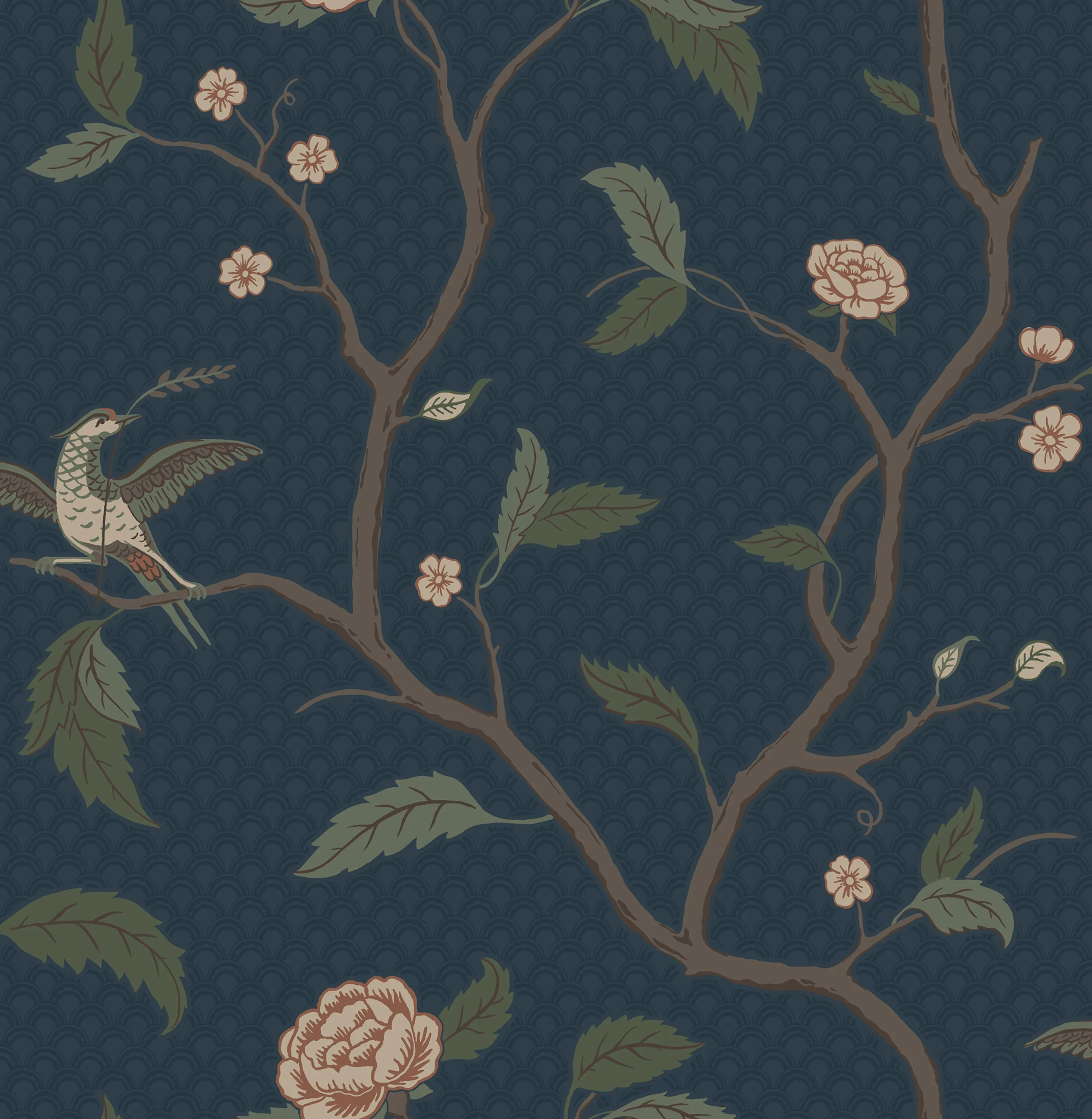 Sandberg Marianne in Midnight Blue wallpaper (S10233)
