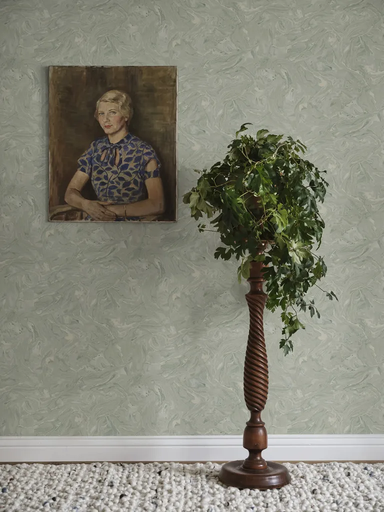 Sandberg Marion in Sage Green wallpaper (S10332)