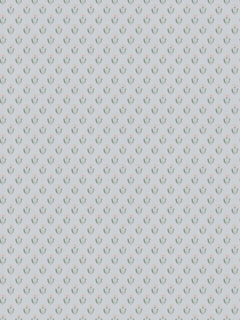 Sandberg Maskrosen in Soft Blue wallpaper (S10138)