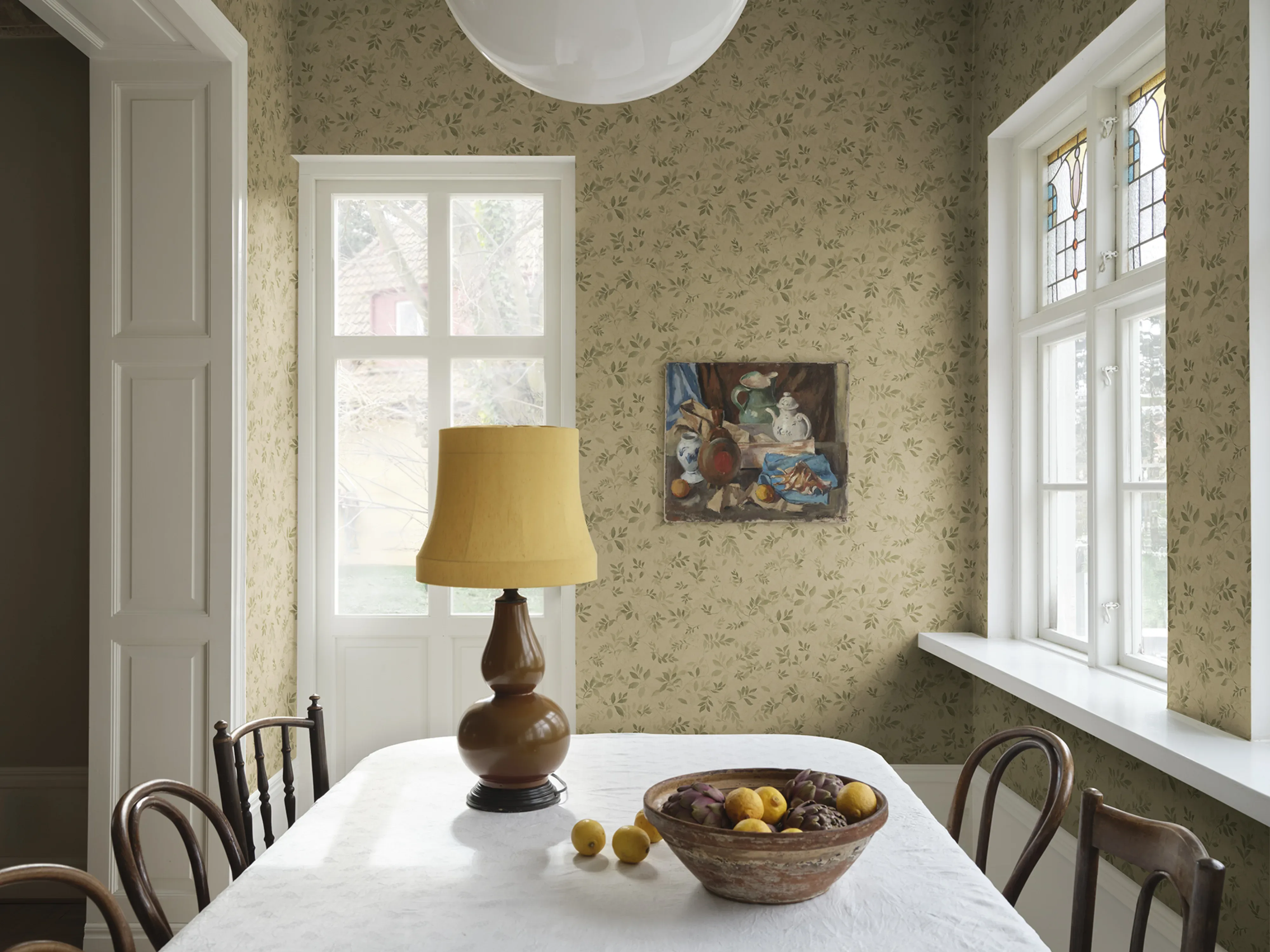 Sandberg Mila in Olive Green wallpaper (S10676)