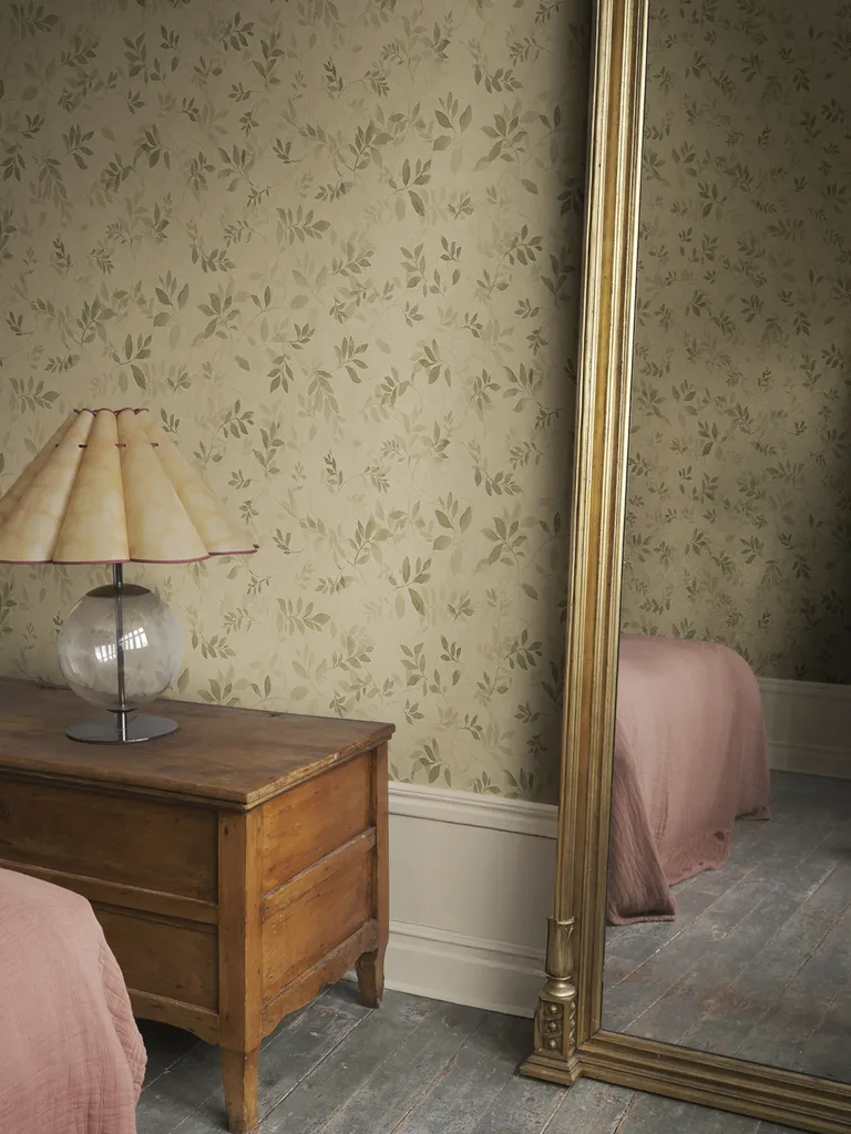 Sandberg Mila in Olive Green wallpaper (S10676)