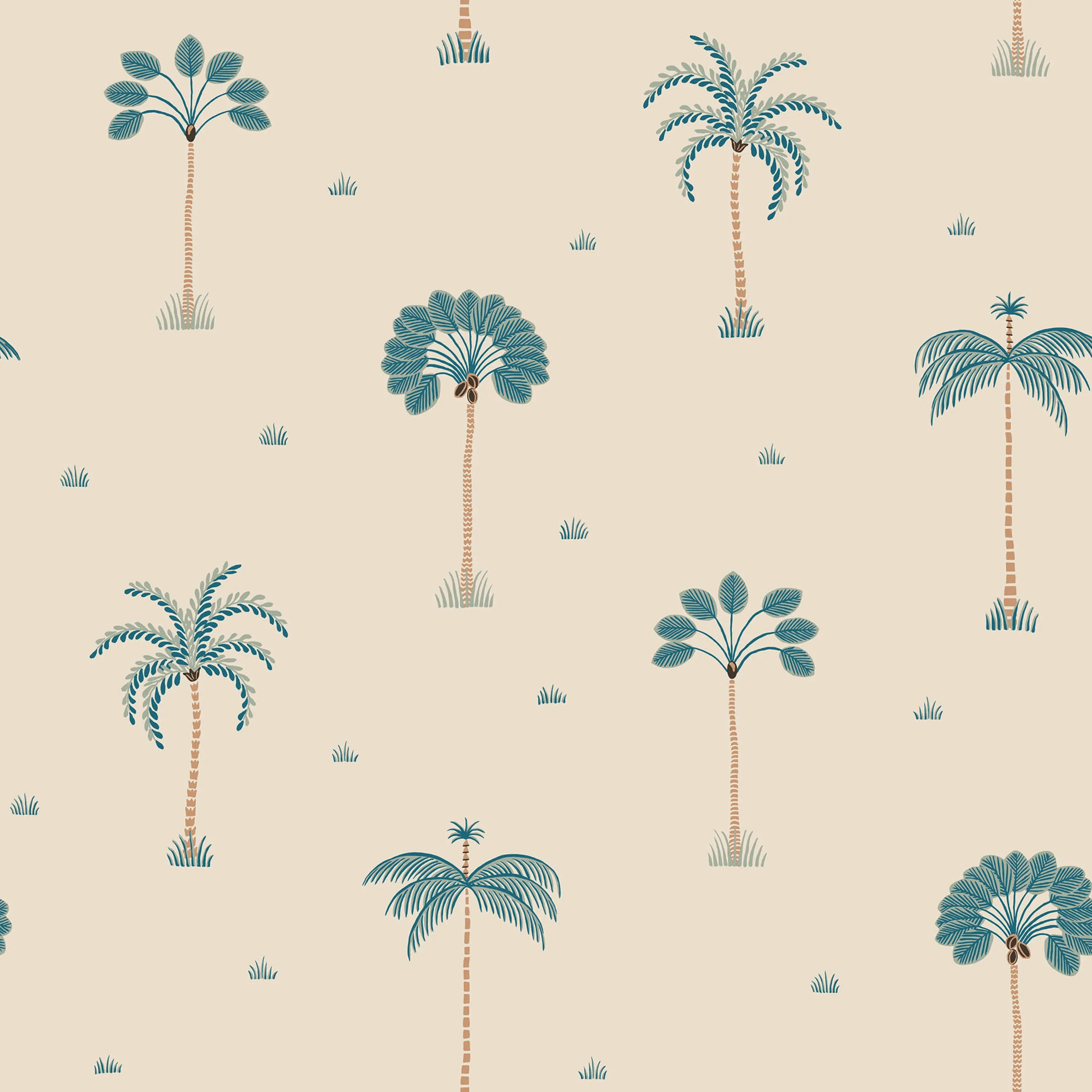 Sandberg Milo in Misty Blue wallpaper (S10437)