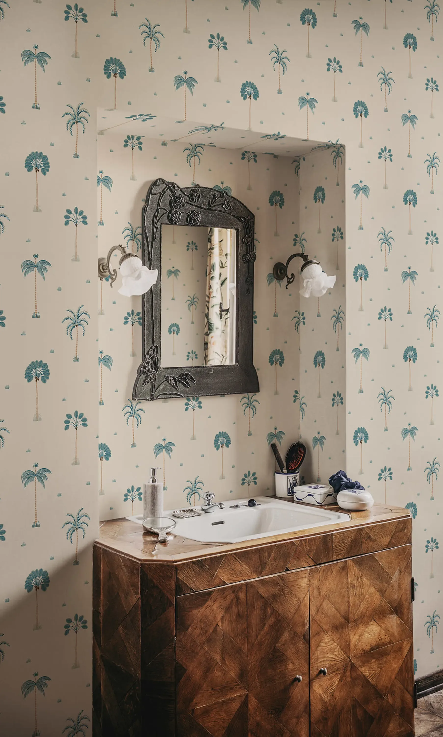 Sandberg Milo in Misty Blue wallpaper (S10437)