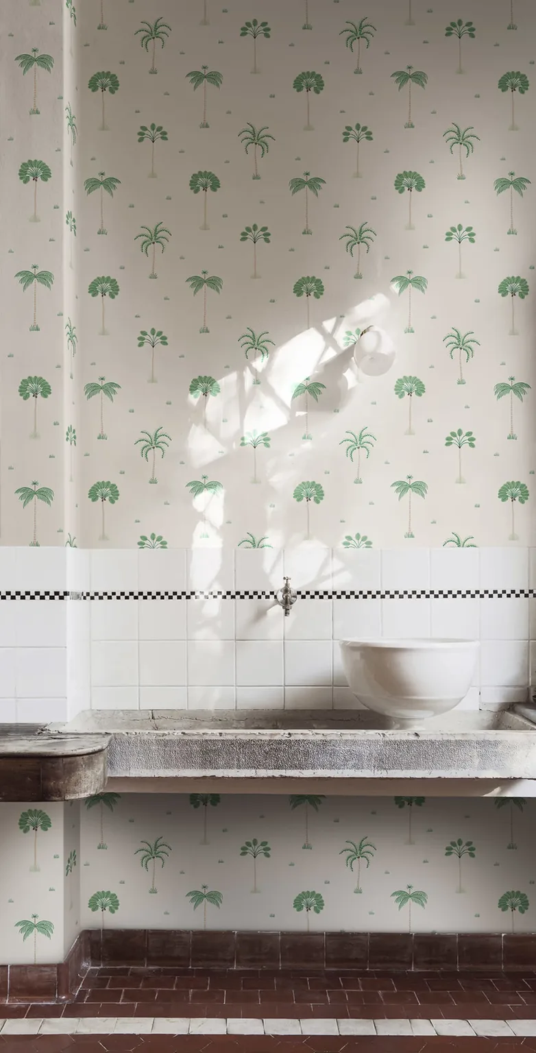 Sandberg Milo in Spring Green wallpaper (S10436)