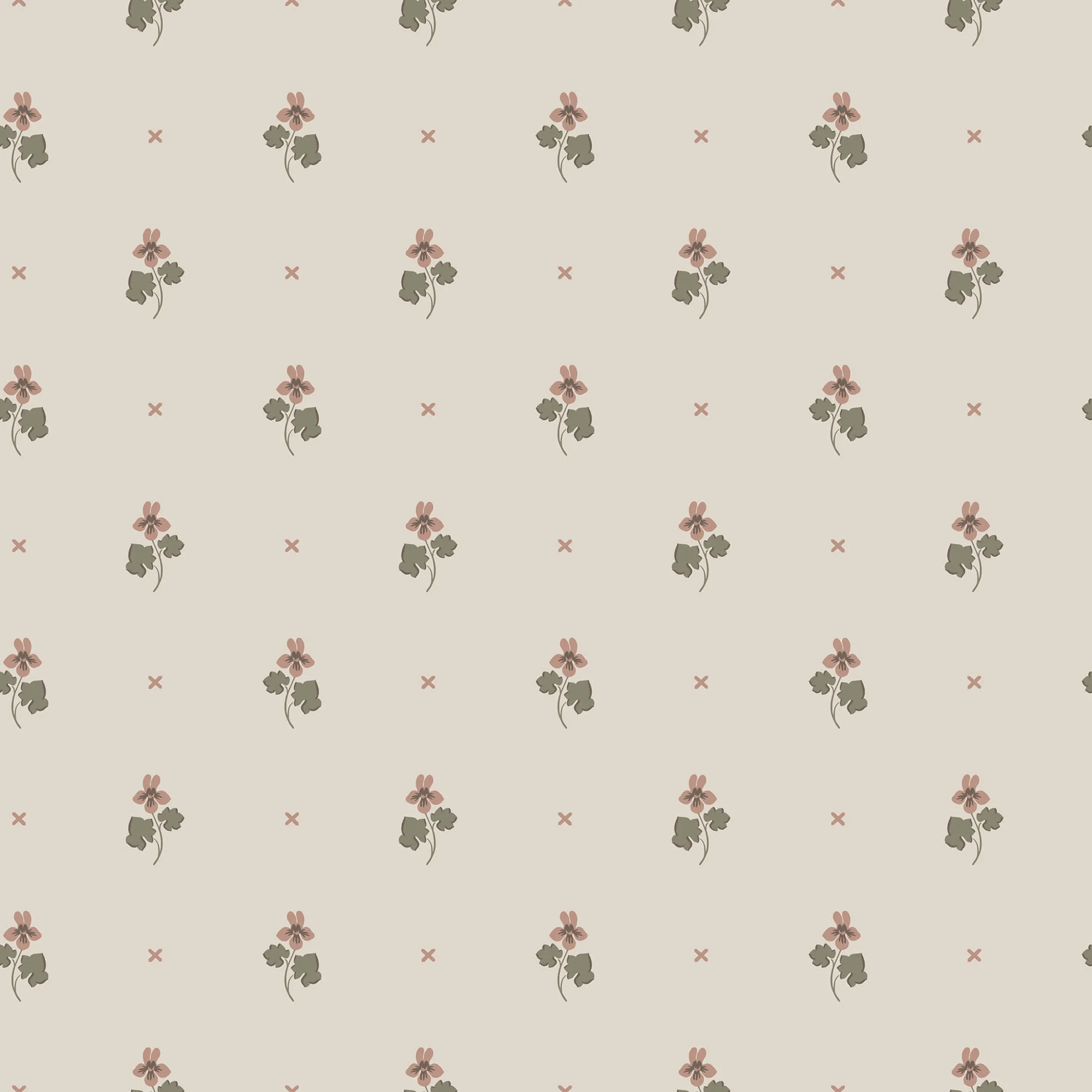 Sandberg Mimi in Blush wallpaper (S10268)