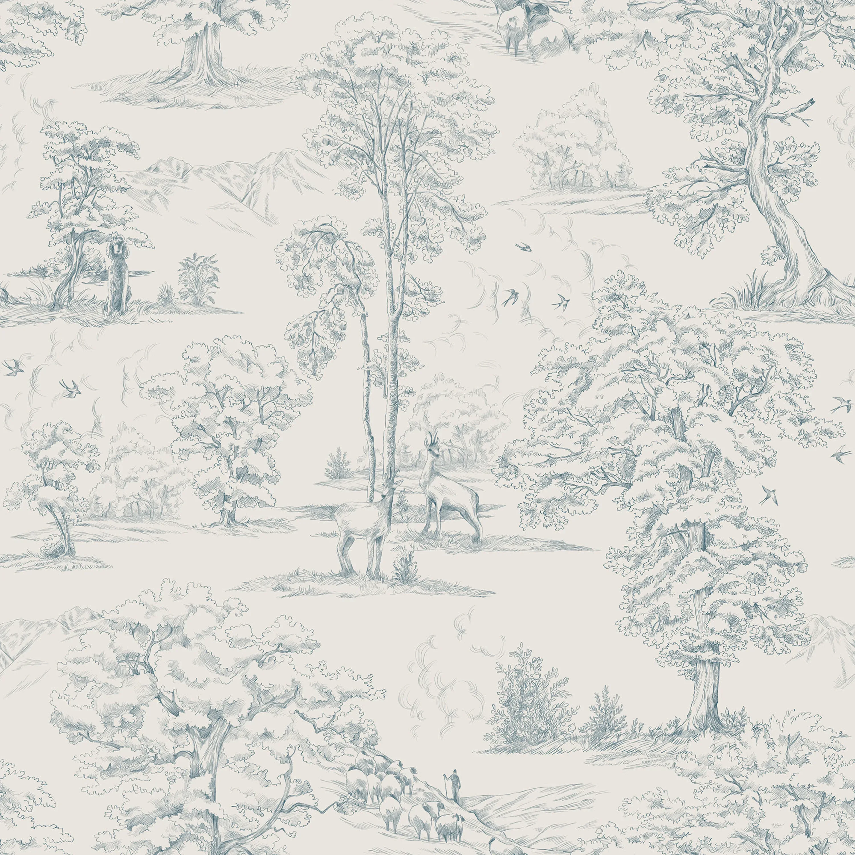 Sandberg Montfort in Indigo Blue wallpaper (S10254)