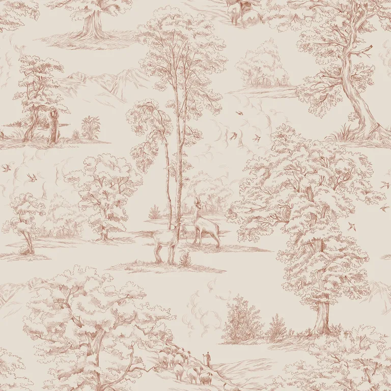 Sandberg Montfort in Terracotta wallpaper (S10255)