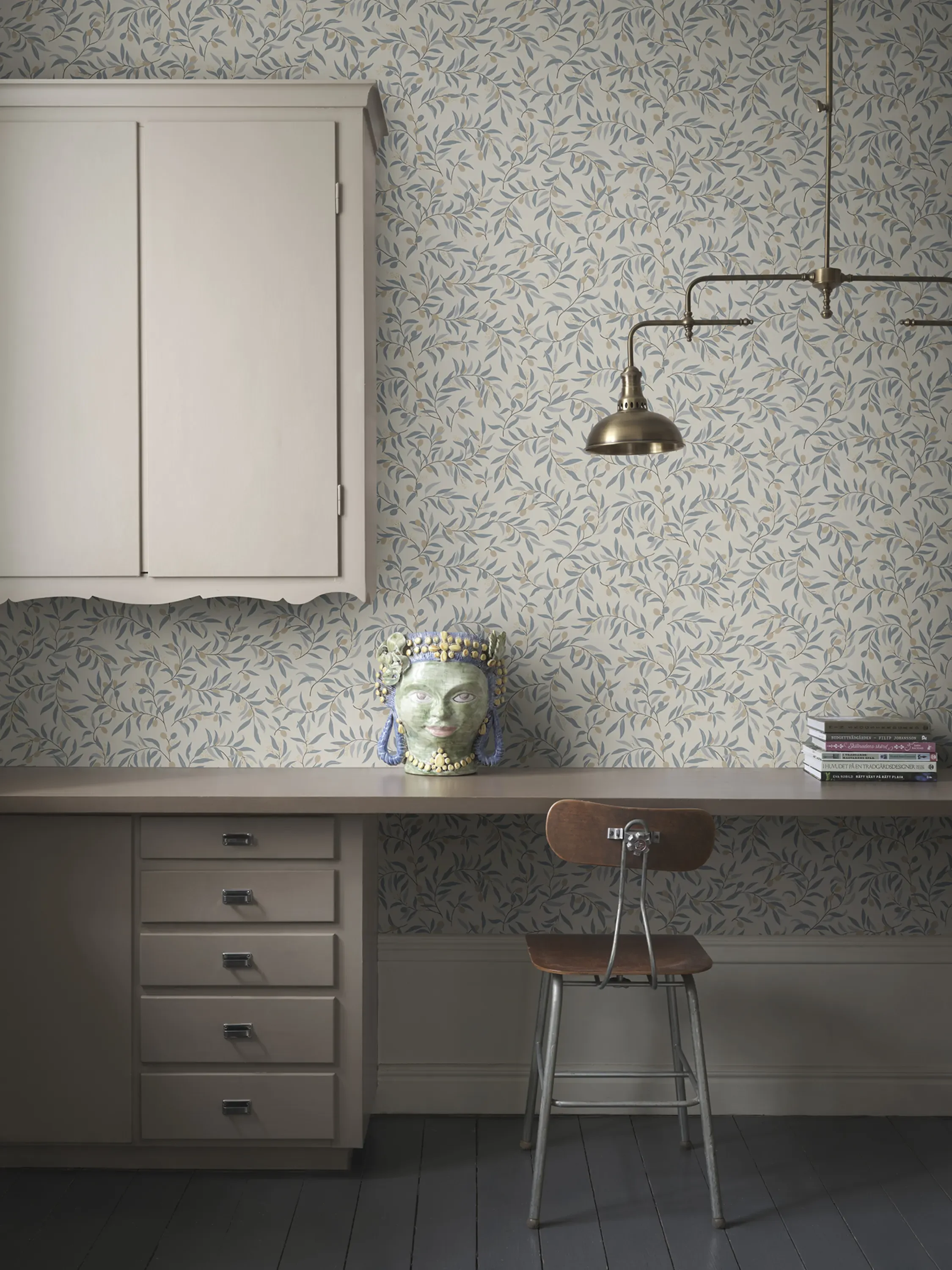 Sandberg Olivia in Light Blue wallpaper (S10680)