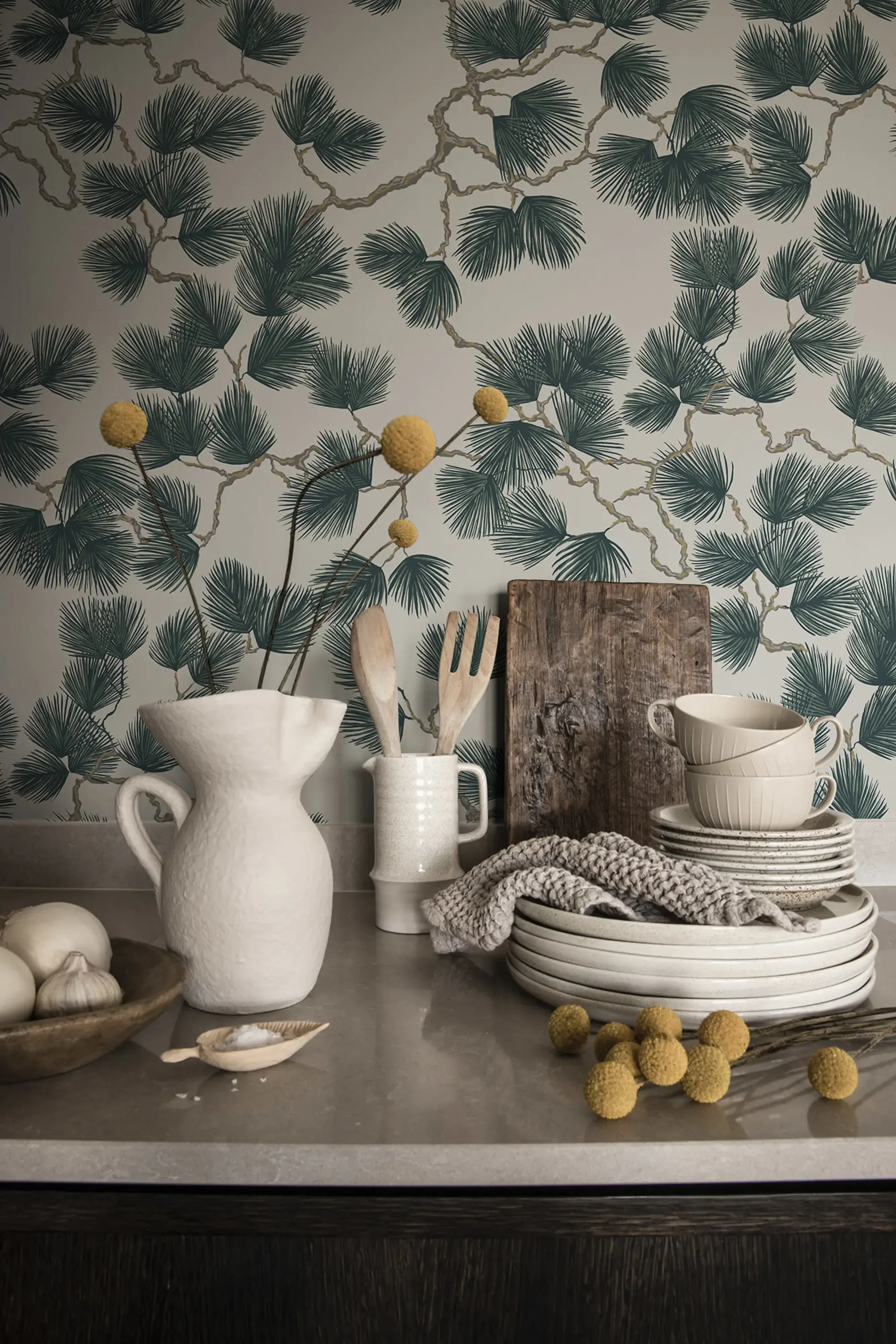 Sandberg Pine in Green wallpaper (804-78)