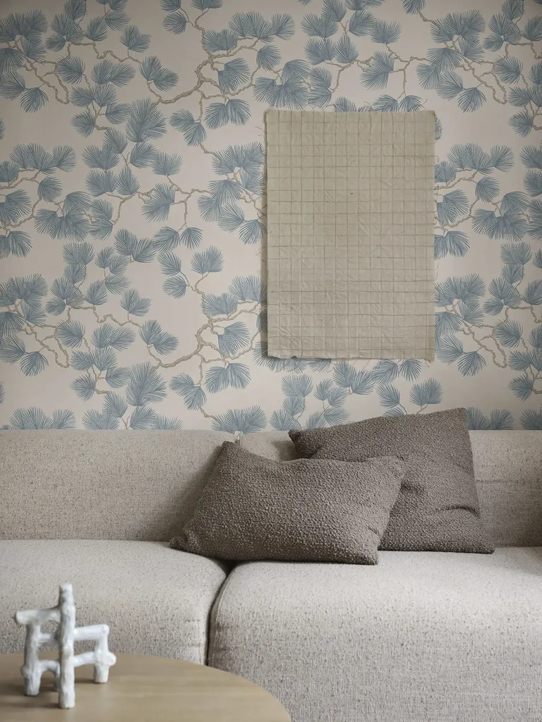 Sandberg Pine in Misty Blue wallpaper (S10328)
