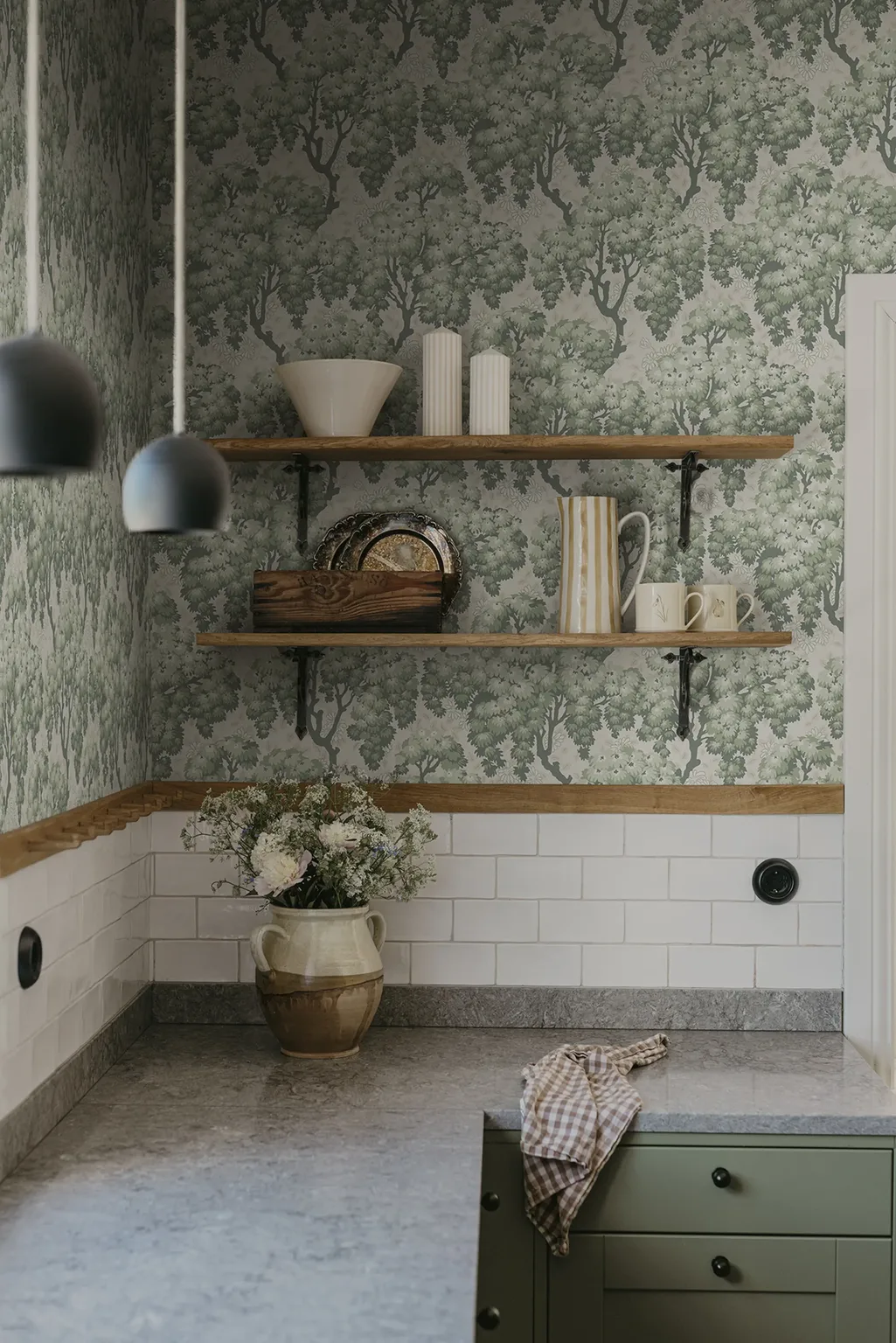 Sandberg Ragnvi in Green wallpaper (S10564)