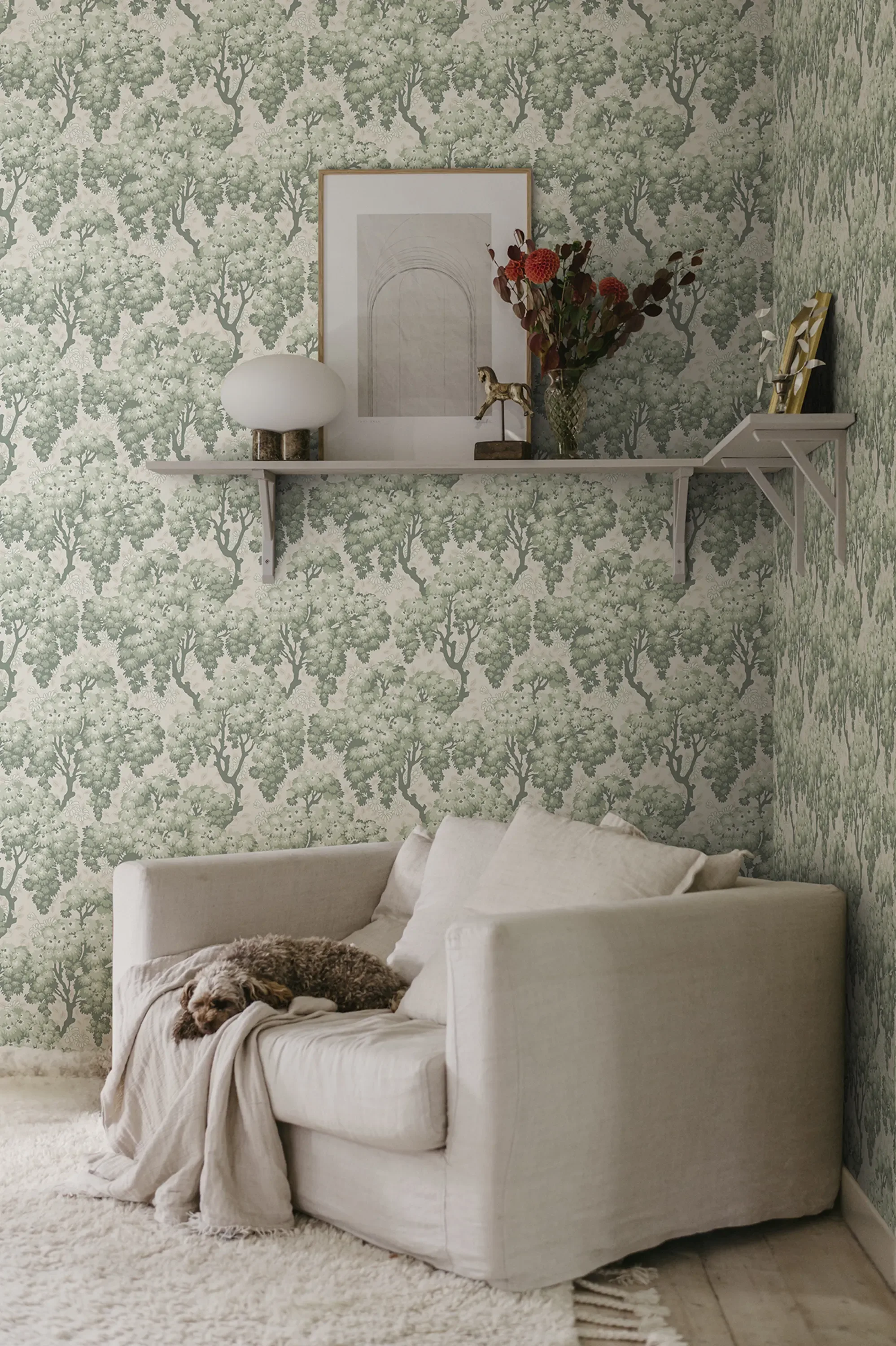 Sandberg Ragnvi in Green wallpaper (S10564)