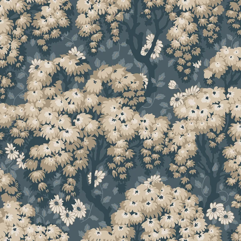 Sandberg Ragnvi in Midnight Blue wallpaper (S10566)