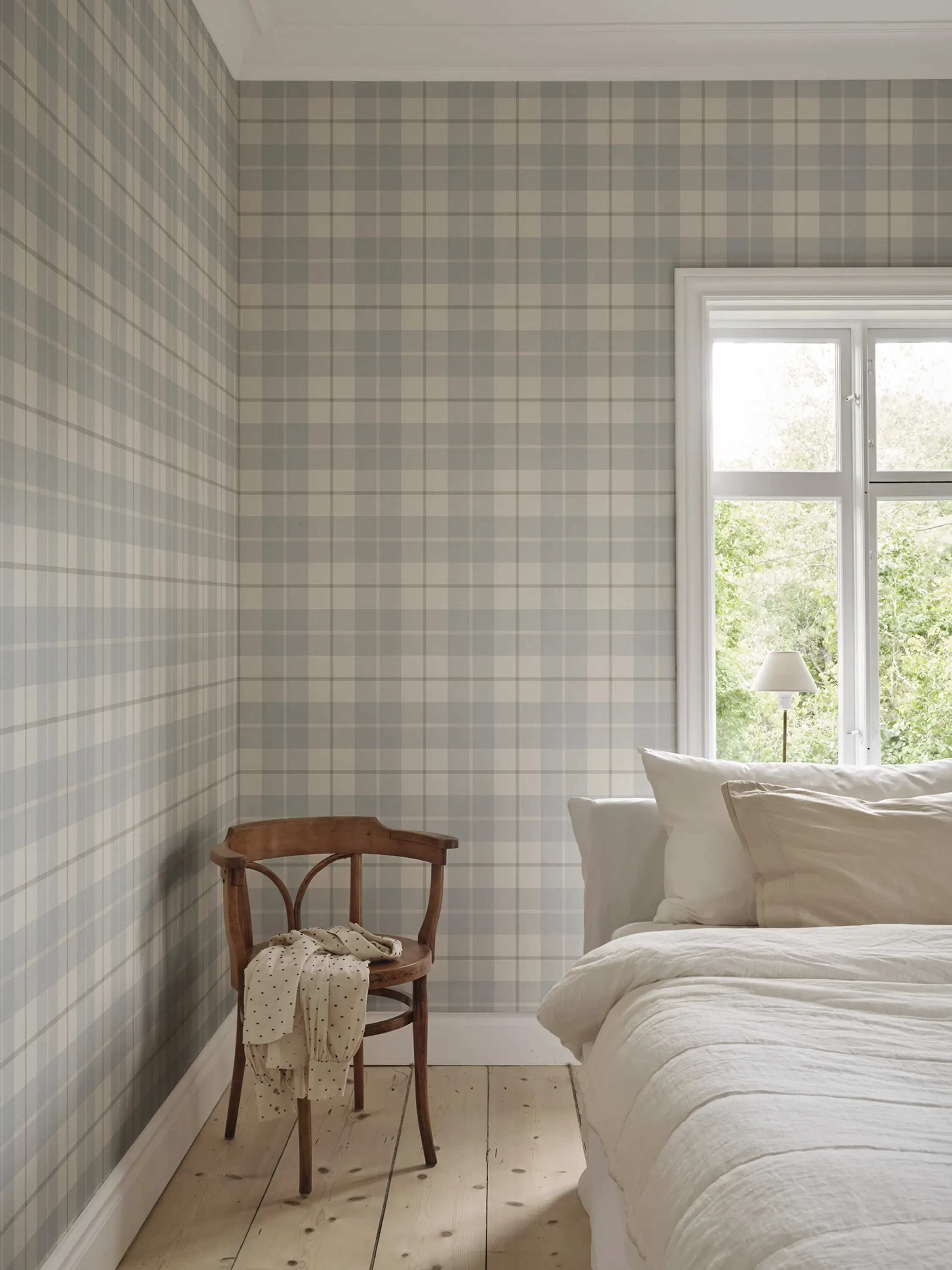 Sandberg Ranold in Misty Blue wallpaper (S11013)