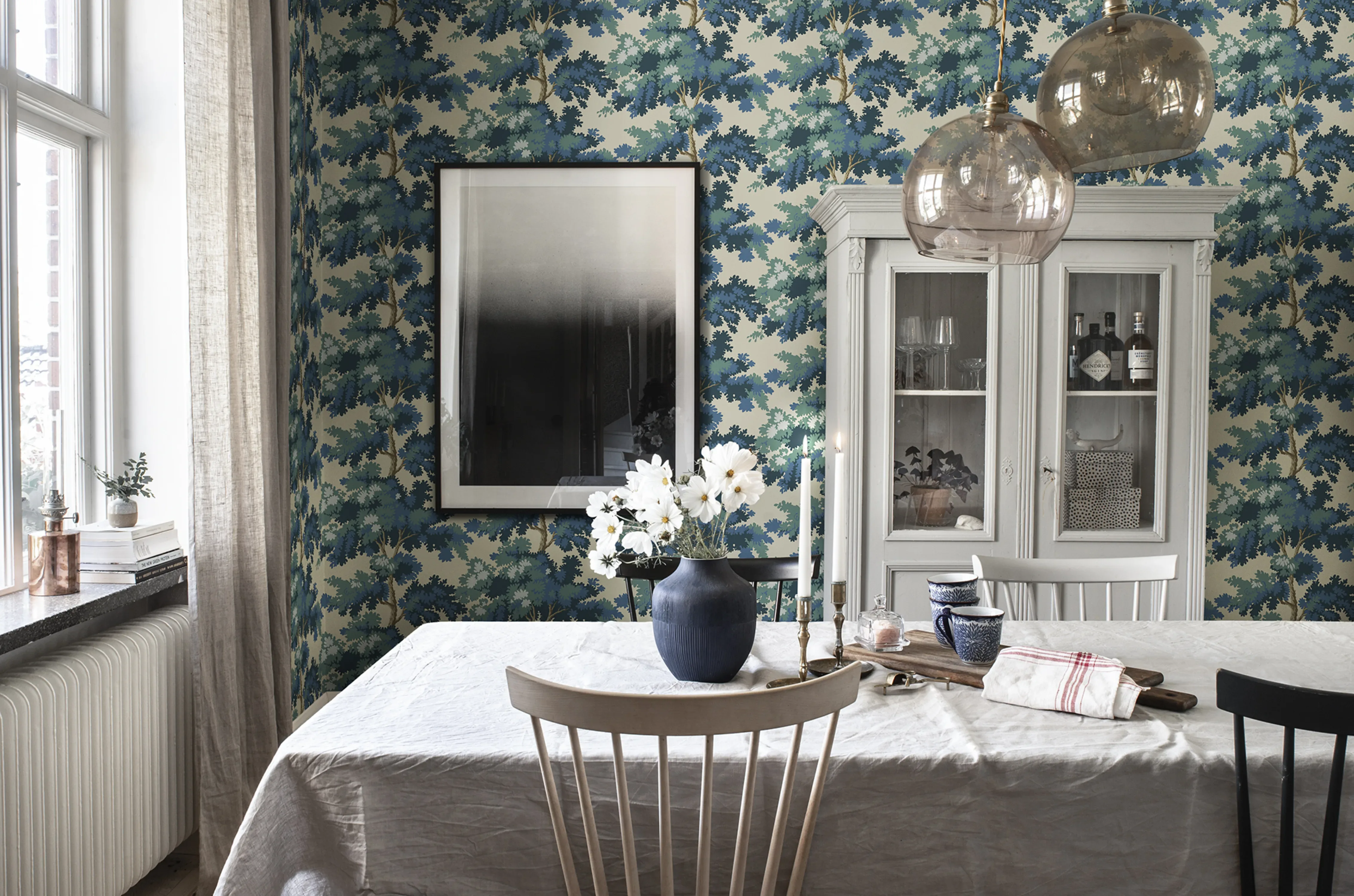 Sandberg Raphael in Blue wallpaper (444-66)