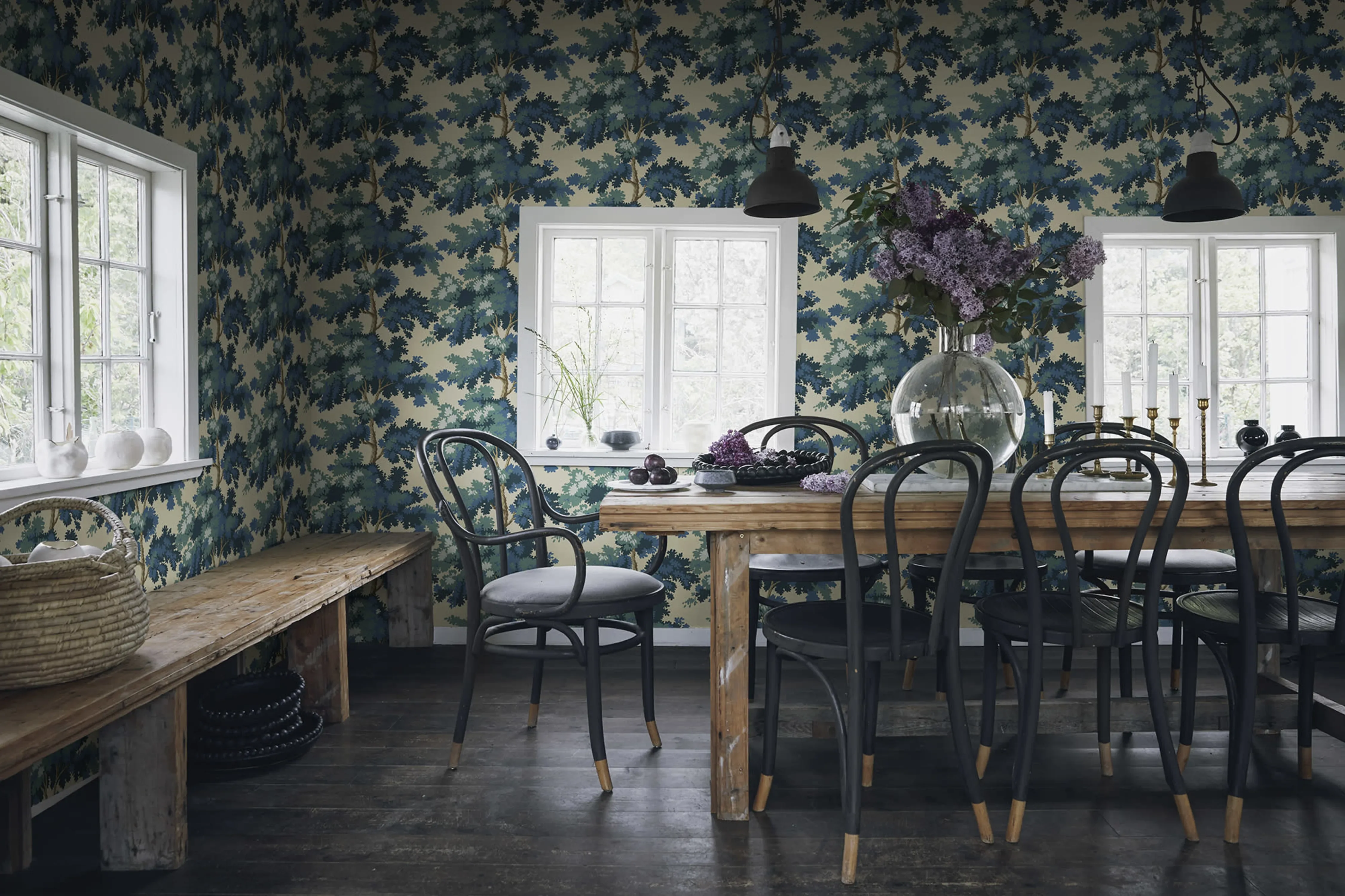 Sandberg Raphael in Blue wallpaper (444-66)