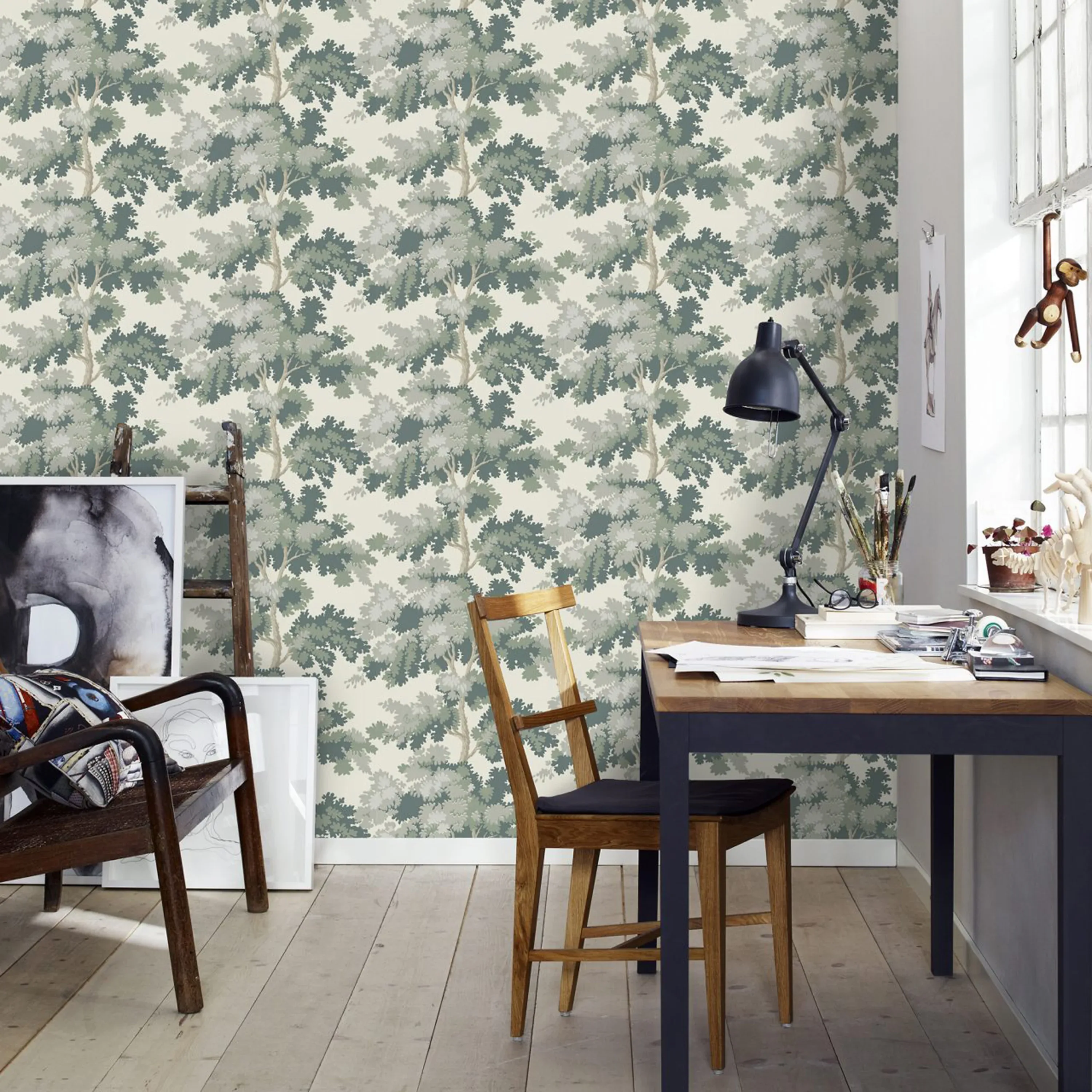 Sandberg Raphael in Green wallpaper (444-58)
