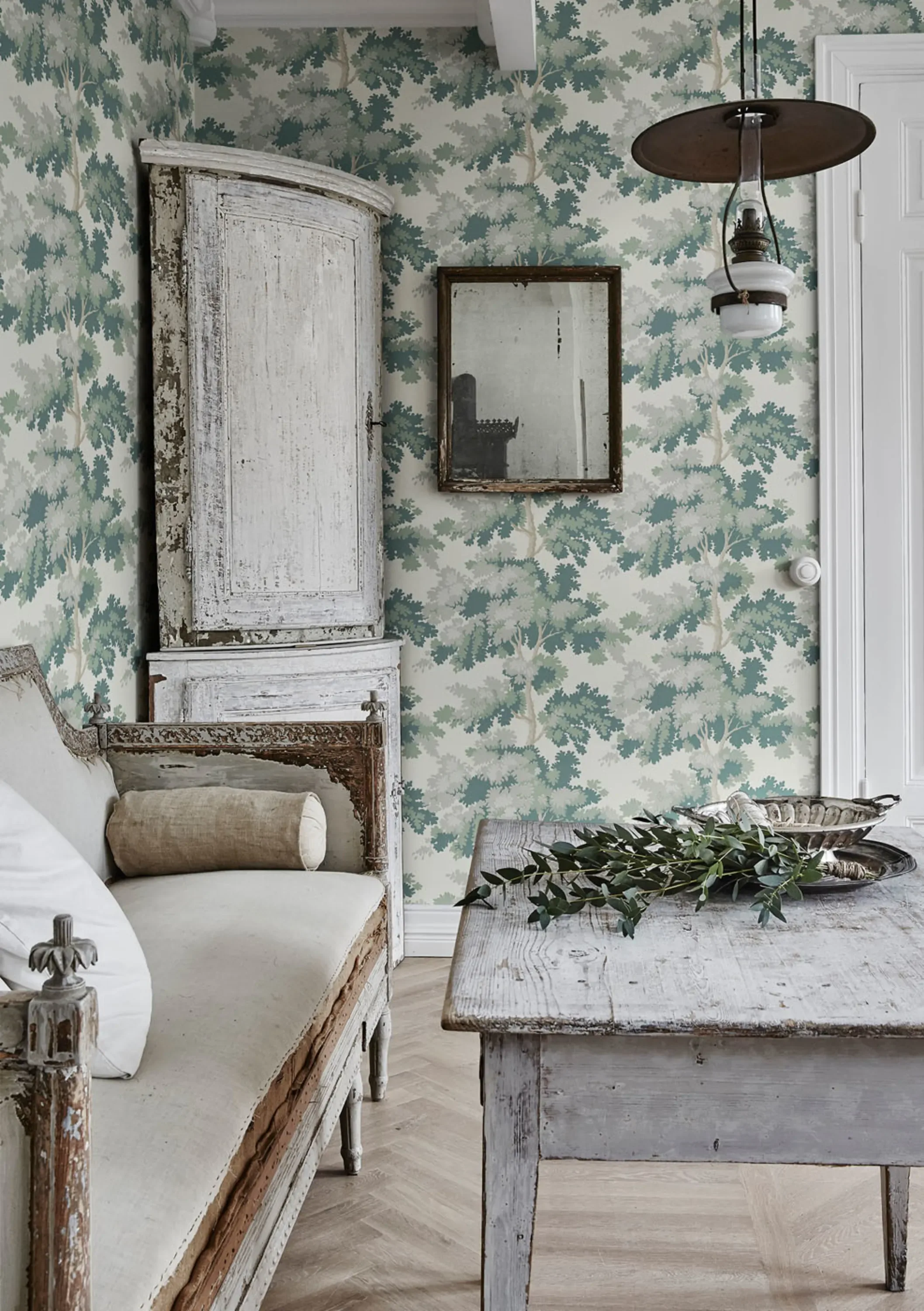Sandberg Raphael in Green wallpaper (444-58)