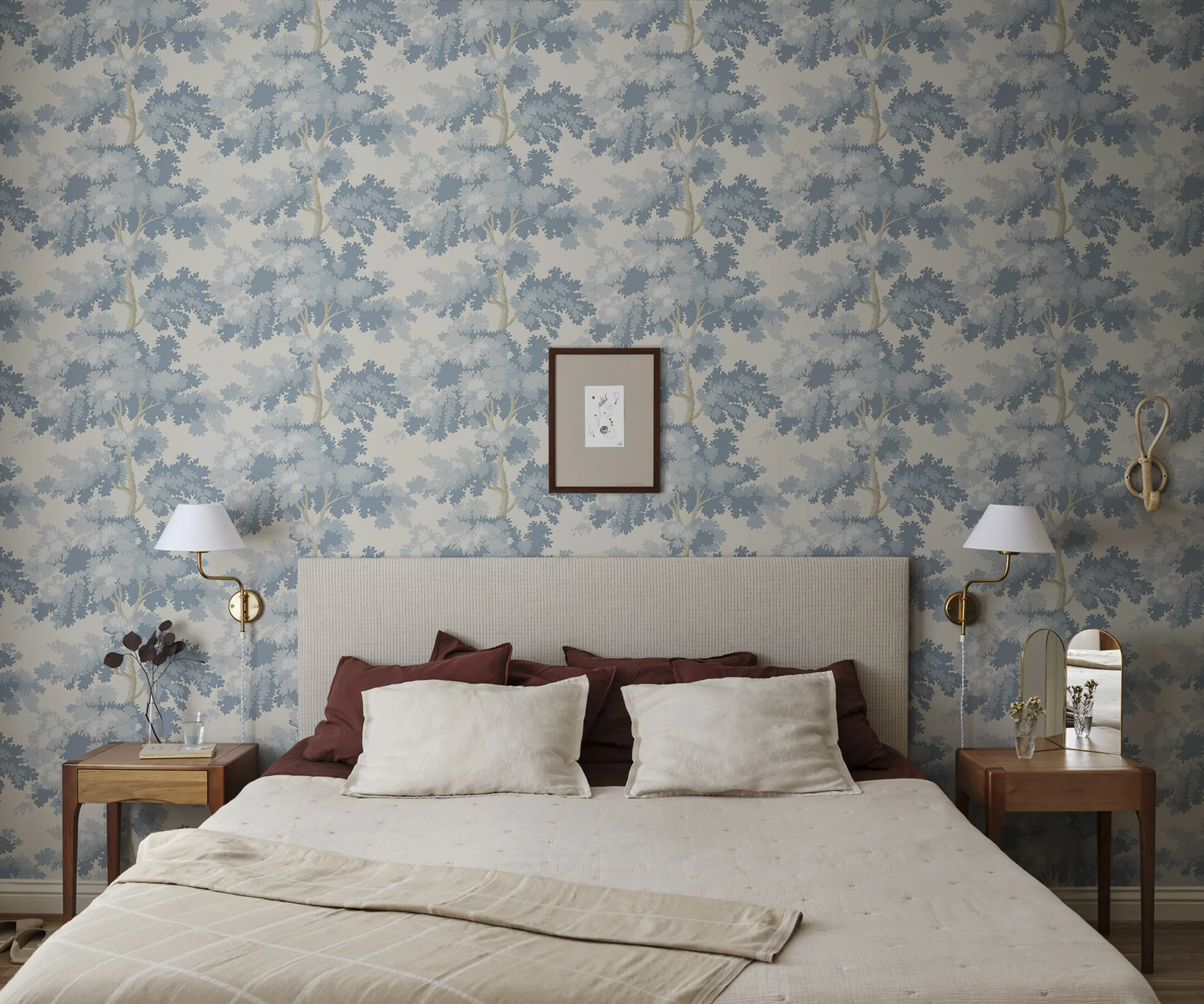Sandberg Raphael in Light Blue wallpaper (444-36)