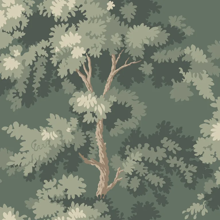 Sandberg Raphael in Moss Green wallpaper (S10238)