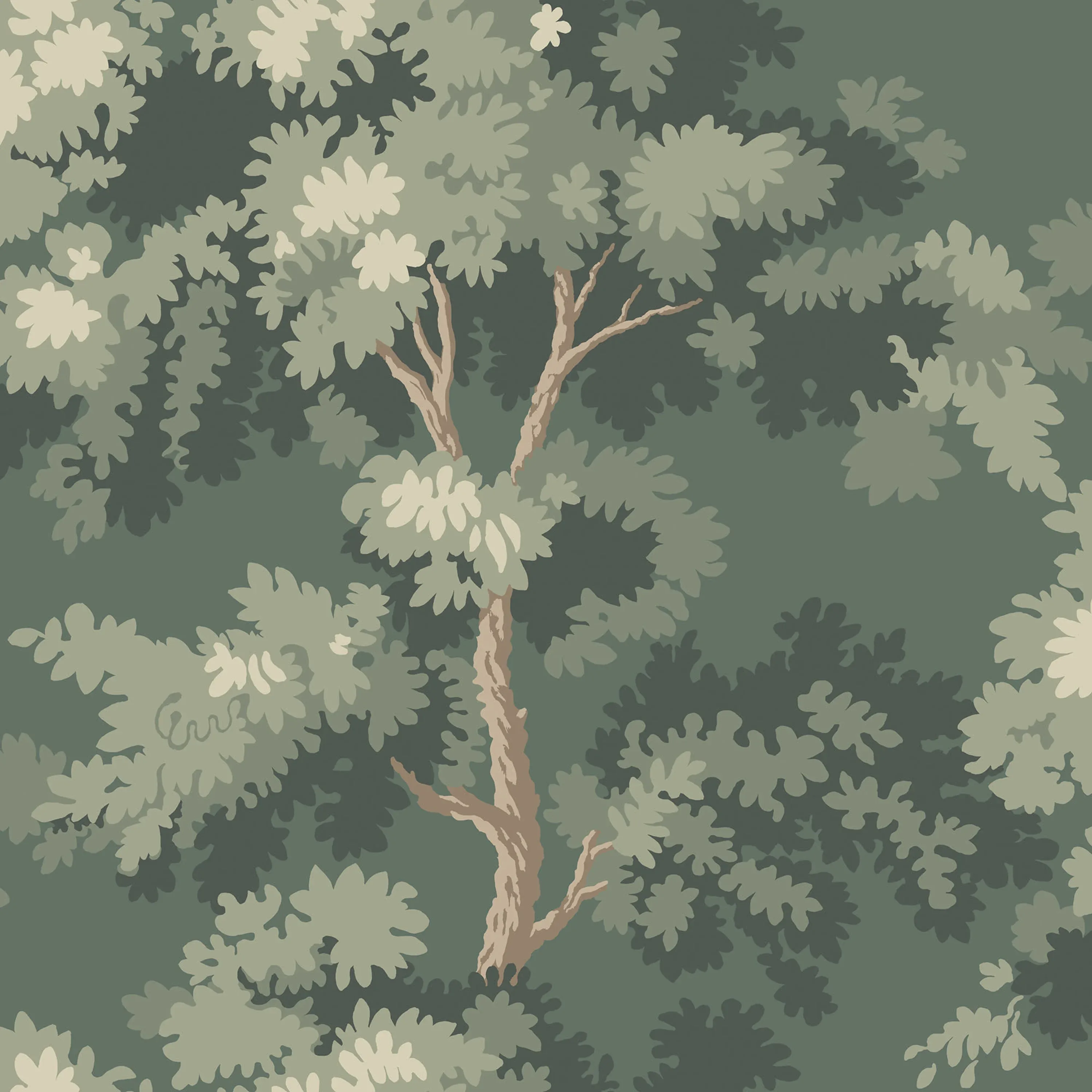 Sandberg Raphael in Moss Green wallpaper (S10238)