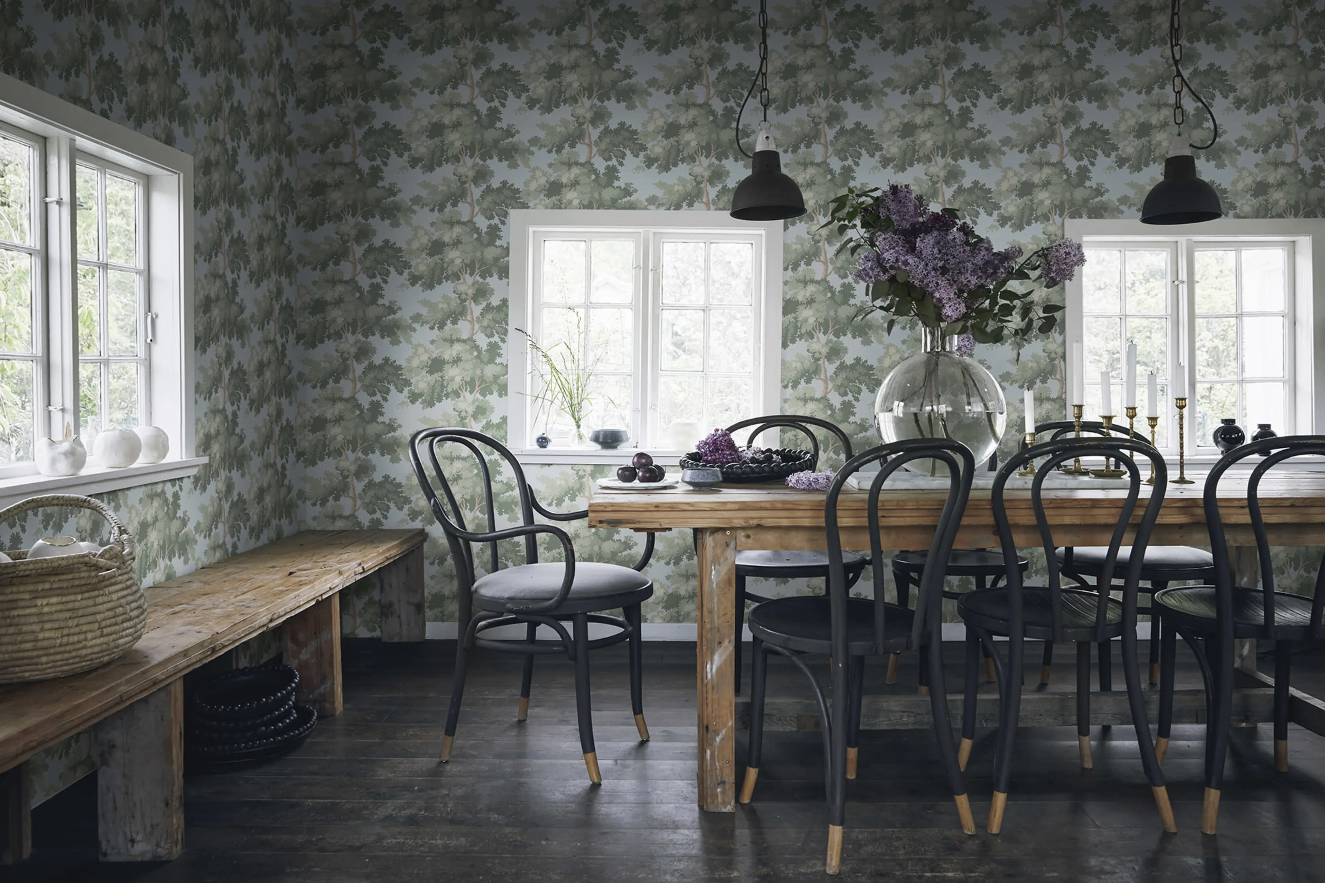 Sandberg Raphael in Sky Blue wallpaper (S10237)