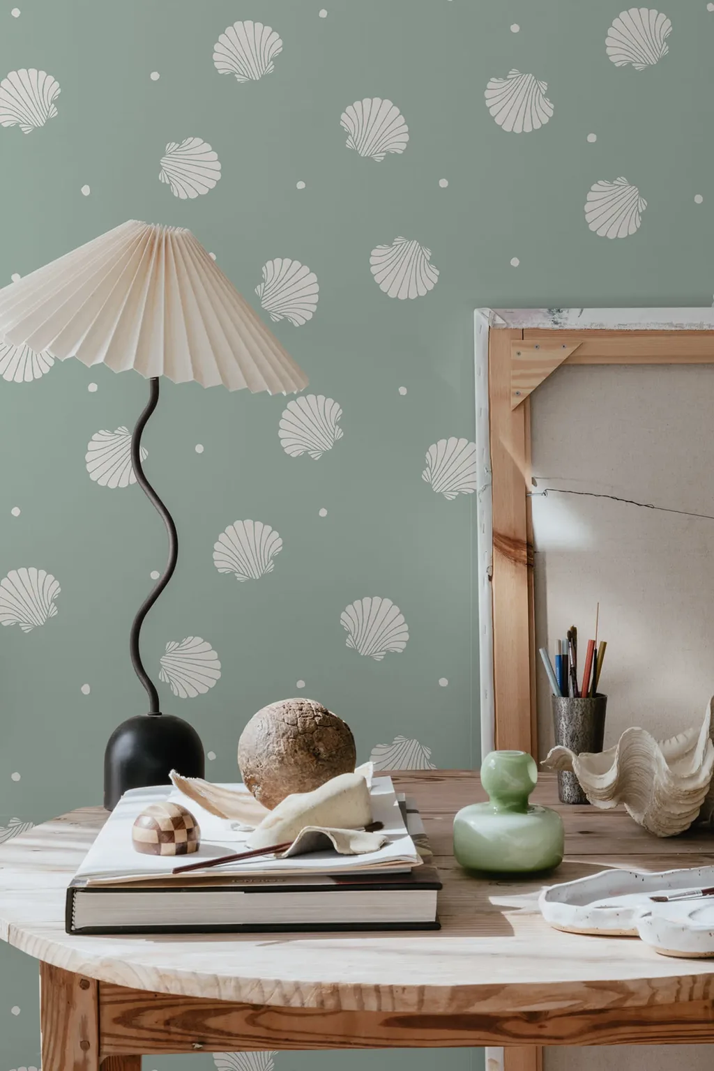 Sandberg Rio in Teal wallpaper (825-37)