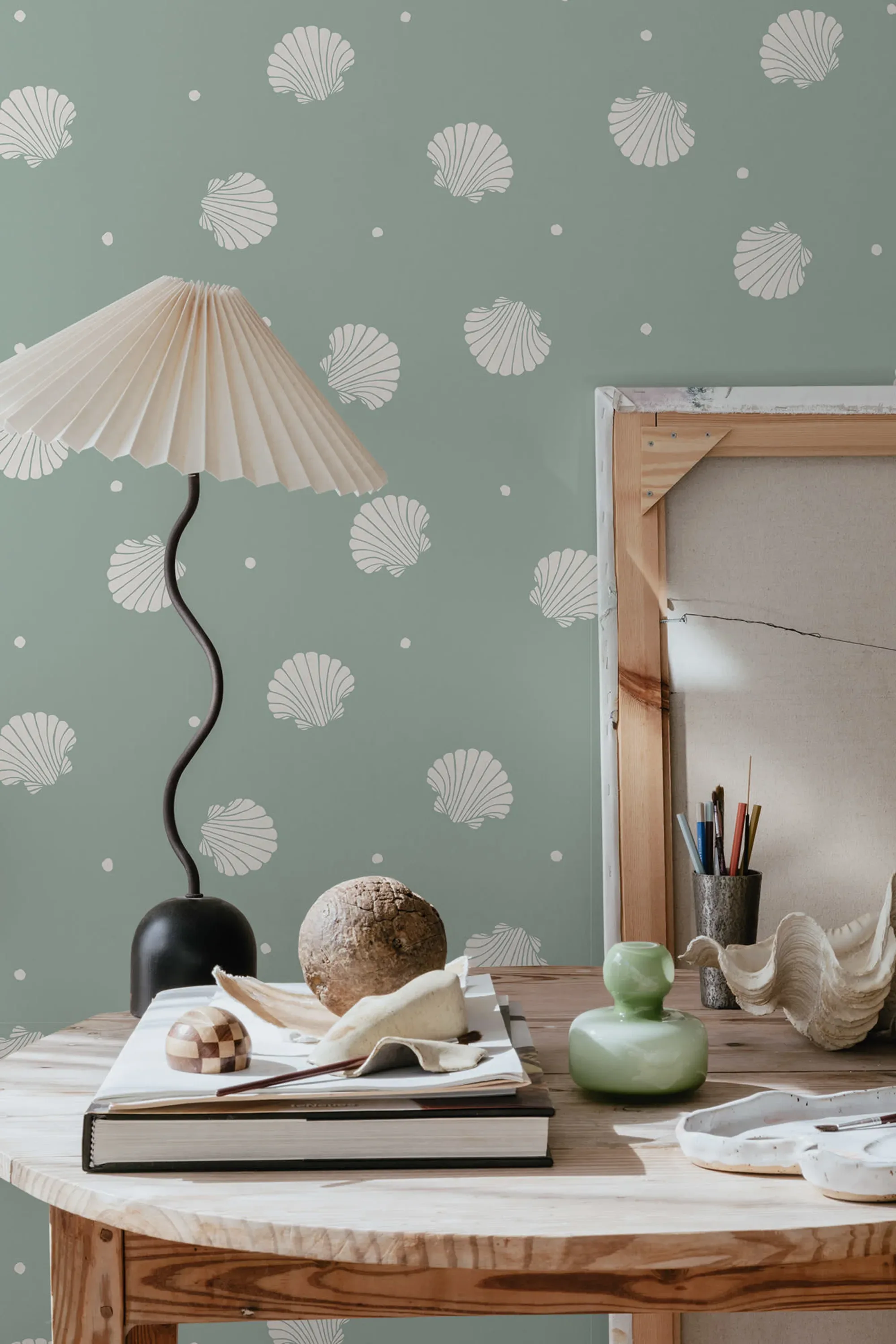 Sandberg Rio in Teal wallpaper (825-37)