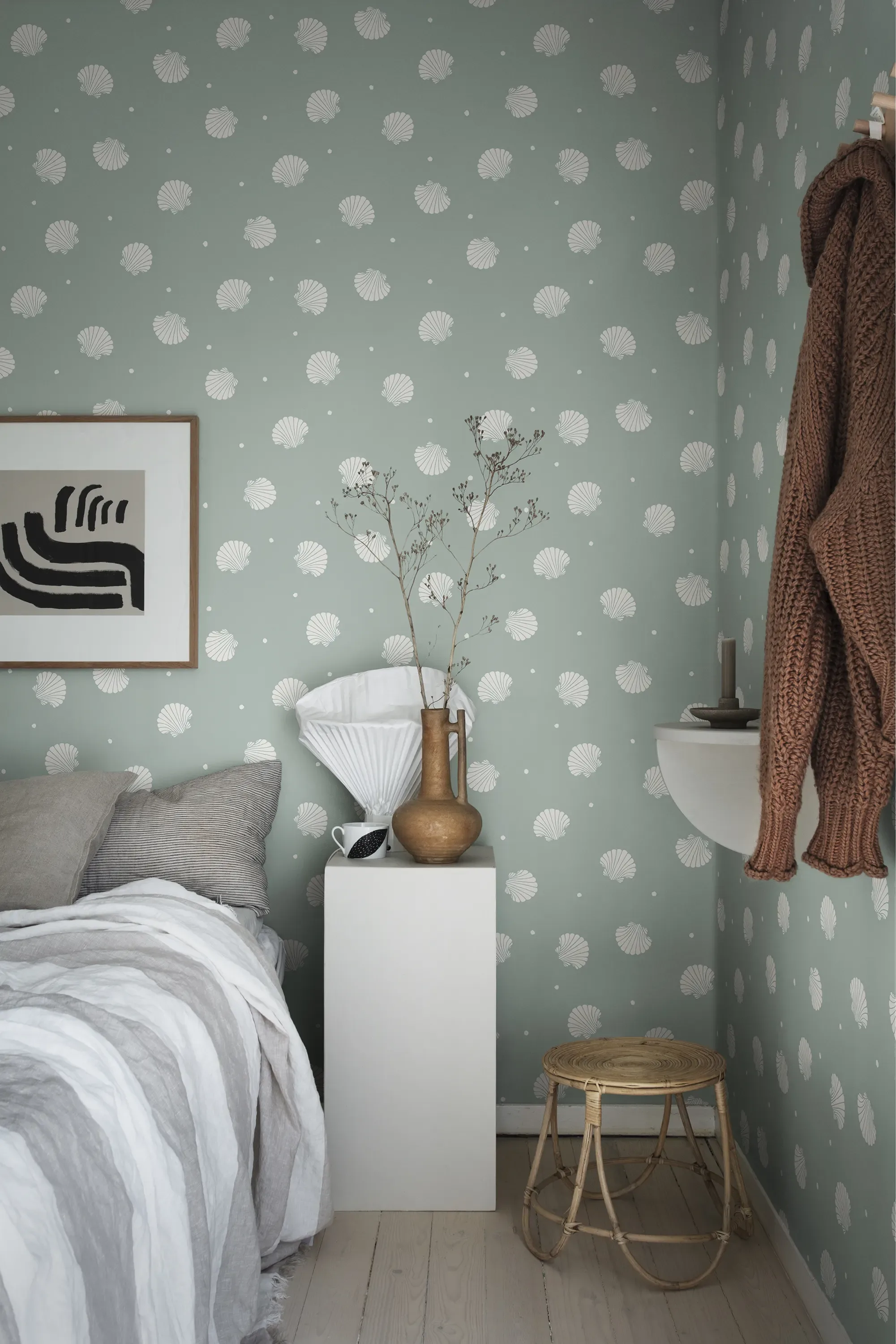 Sandberg Rio in Teal wallpaper (825-37)