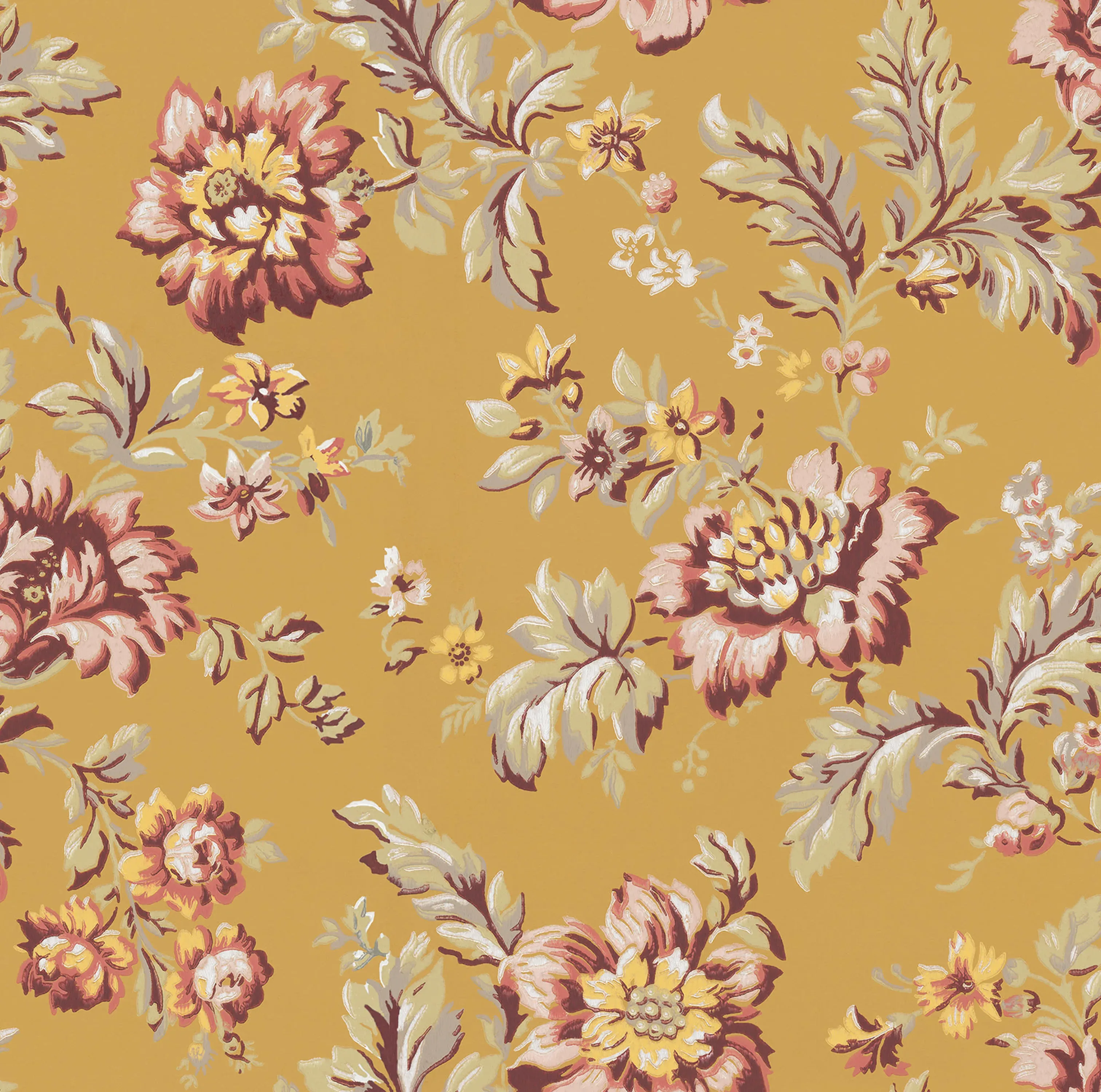 Sandberg Rosenholm in Yellow wallpaper (S10414)