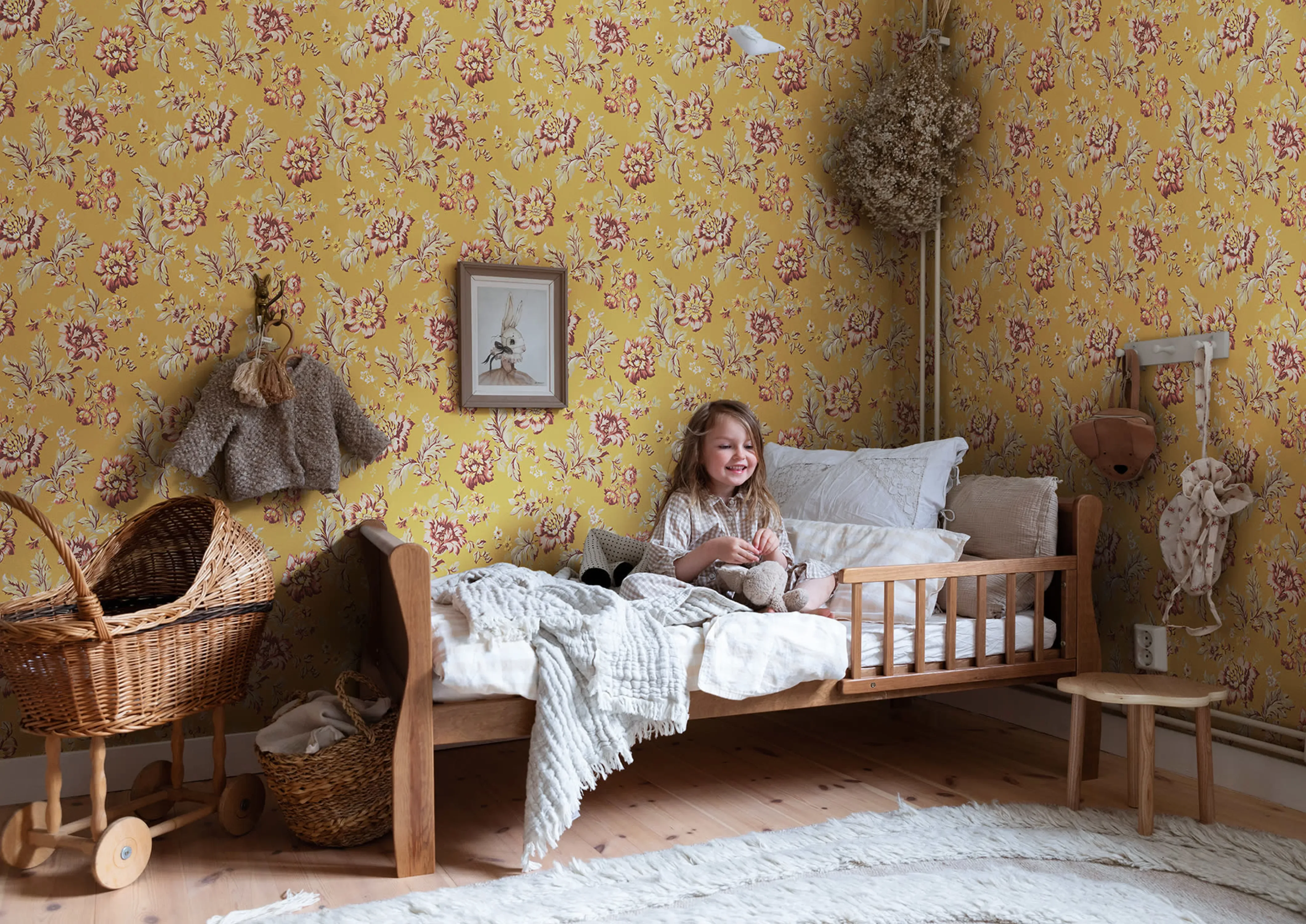 Sandberg Rosenholm in Yellow wallpaper (S10414)