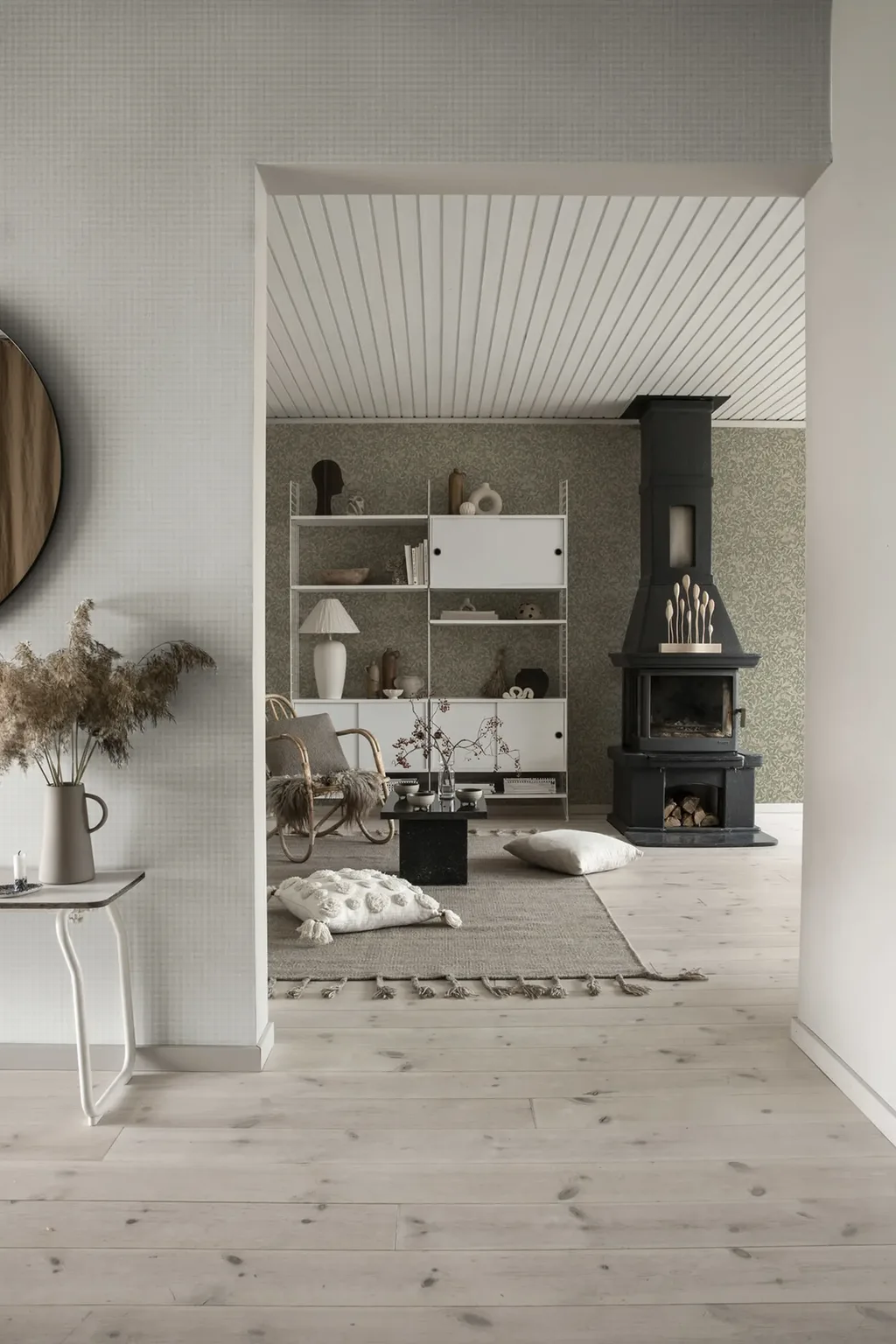 Sandberg Ruta in Garden Green wallpaper (S10318)