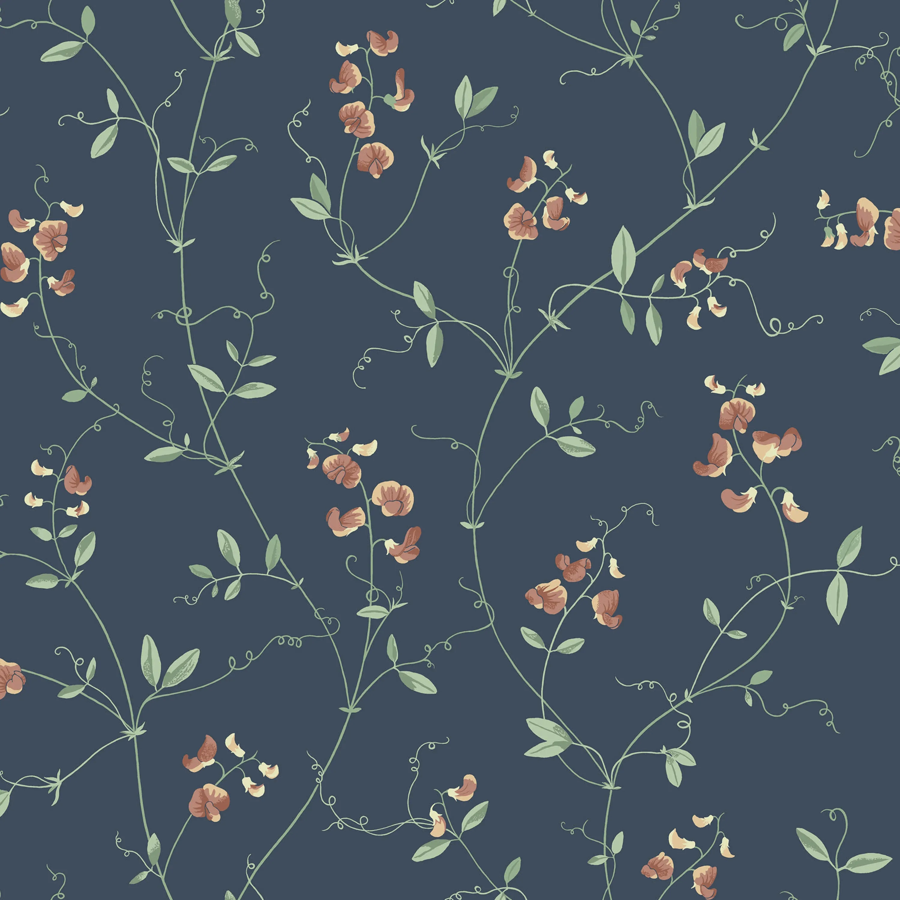 Sandberg Sanna in Classic Blue wallpaper (S10385)