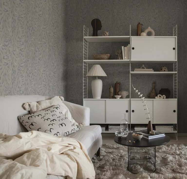 Sandberg Sara in Misty Blue wallpaper (S10118)