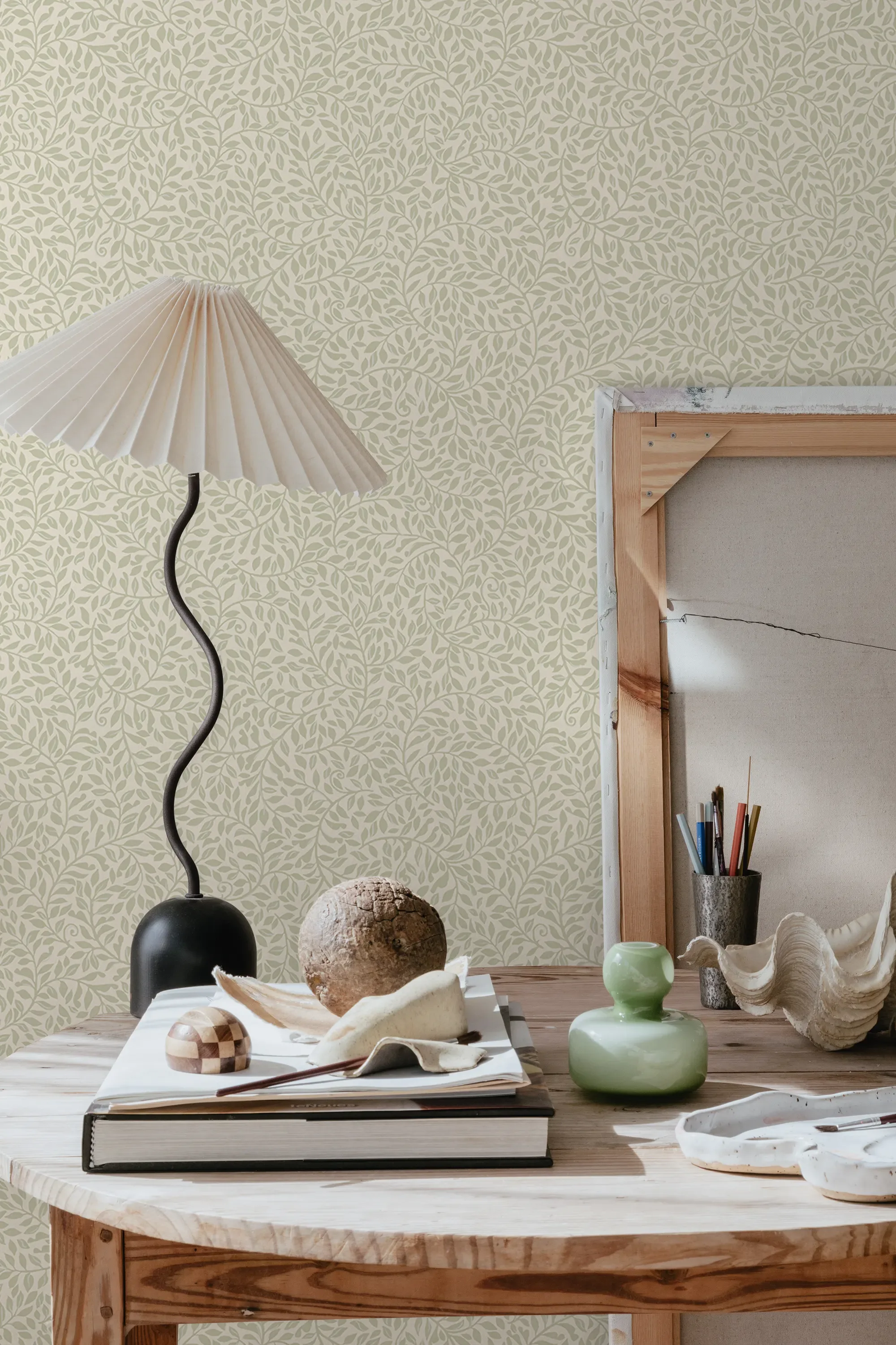 Sandberg Sigfrid in Spring Green wallpaper (425-18)