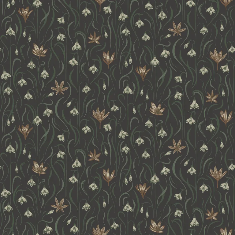 Sandberg Signe in Charcoal wallpaper (S10158)