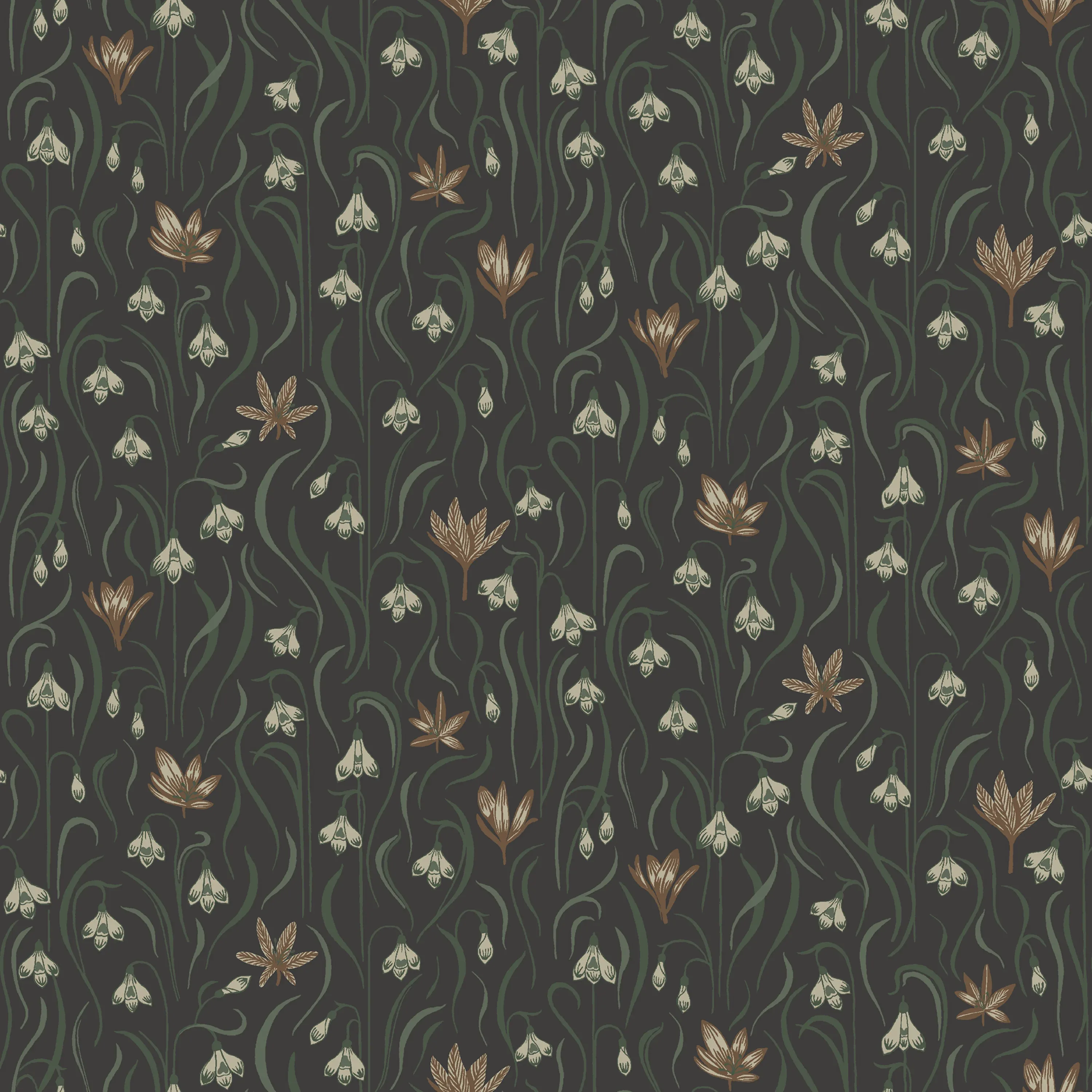 Sandberg Signe in Charcoal wallpaper (S10158)